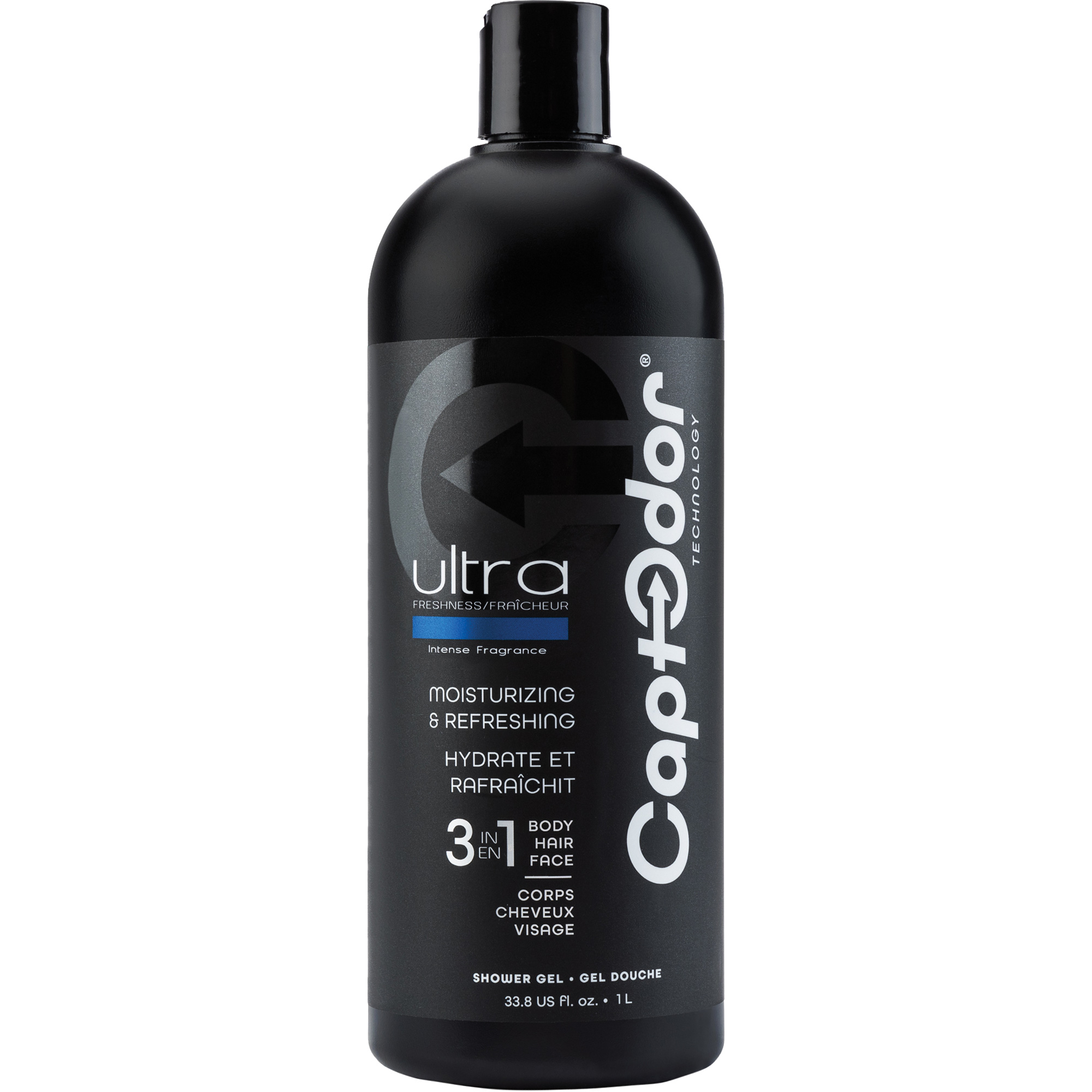 Gel douche 3 en 1, 1000 ml, Ultra fraîcheur, Bouteille