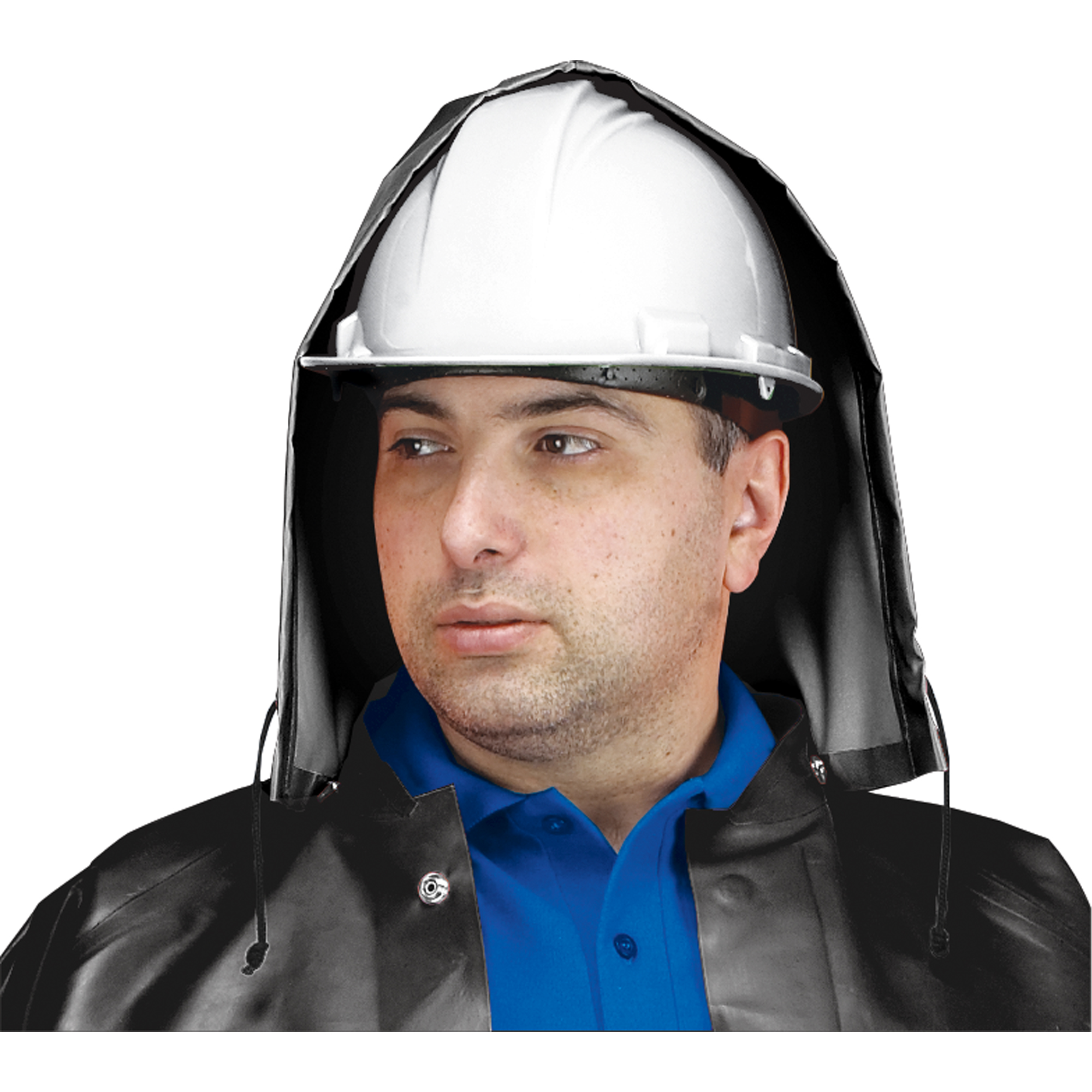 Capuchon imperméable SBR Vulcan, Taille unique, Noir, Caoutchouc