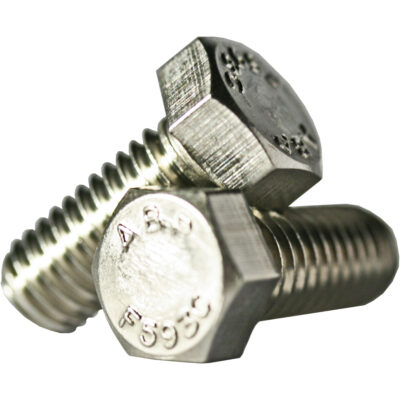 Capuchon vis à tête hexagonale, 5/16" dia., 1" lo, Acier inoxydable, Corsé, Grade Acier inoxydable 18-8
