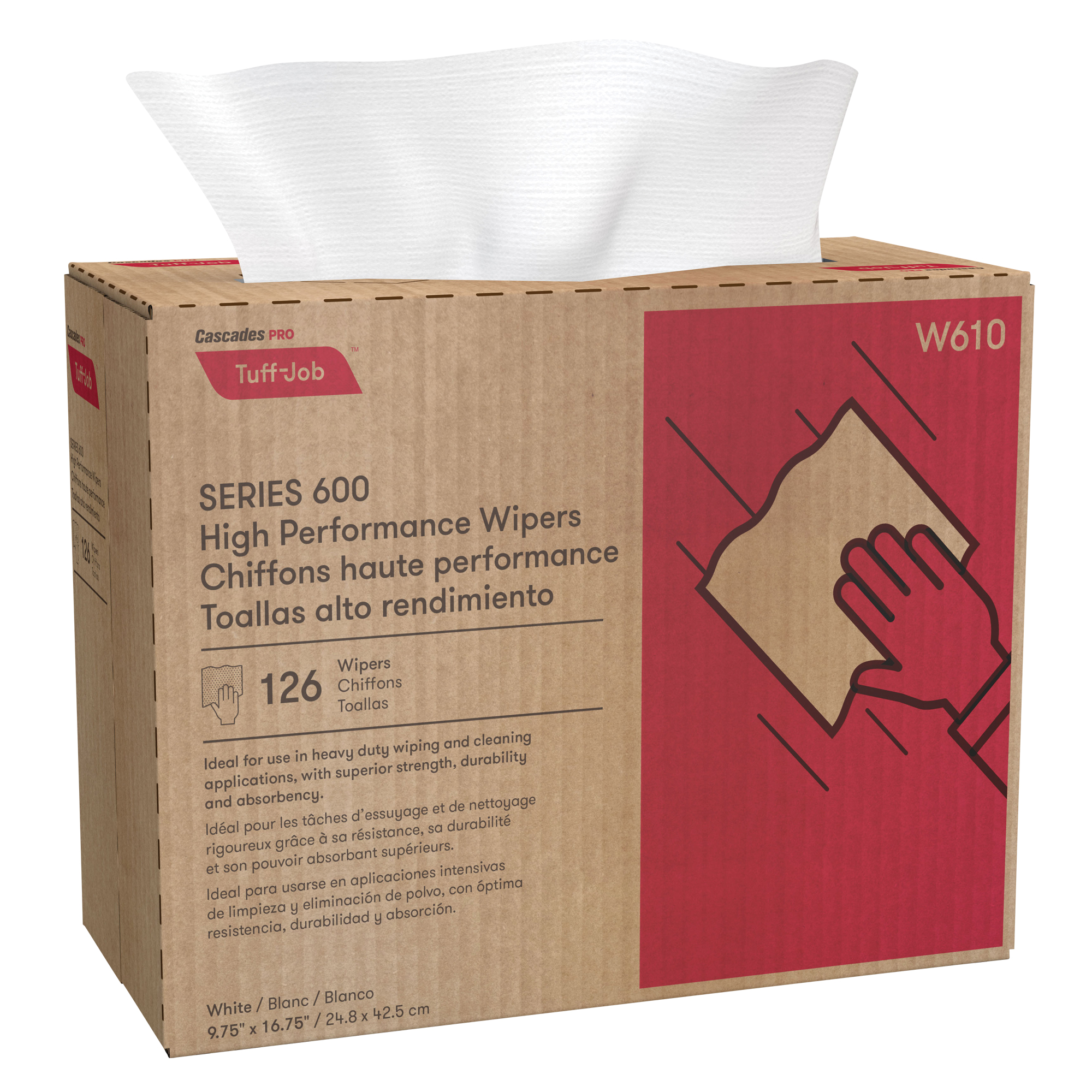Chiffons enchevêtrés HP Pro Tuff-JobMC, Robuste, 16-3/4" lo x 9-3/4" la