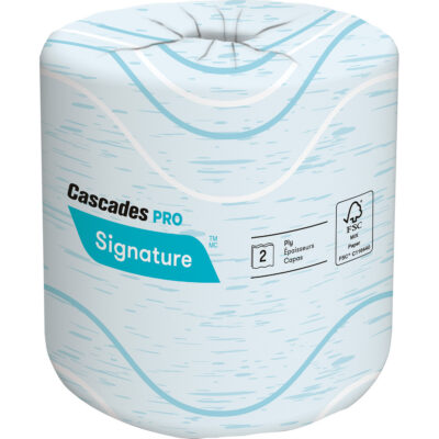 Papier hygiénique Pro SignatureMC, 2 Pli, 400 Feuilles/Rouleu, Longueur 133', Blanc