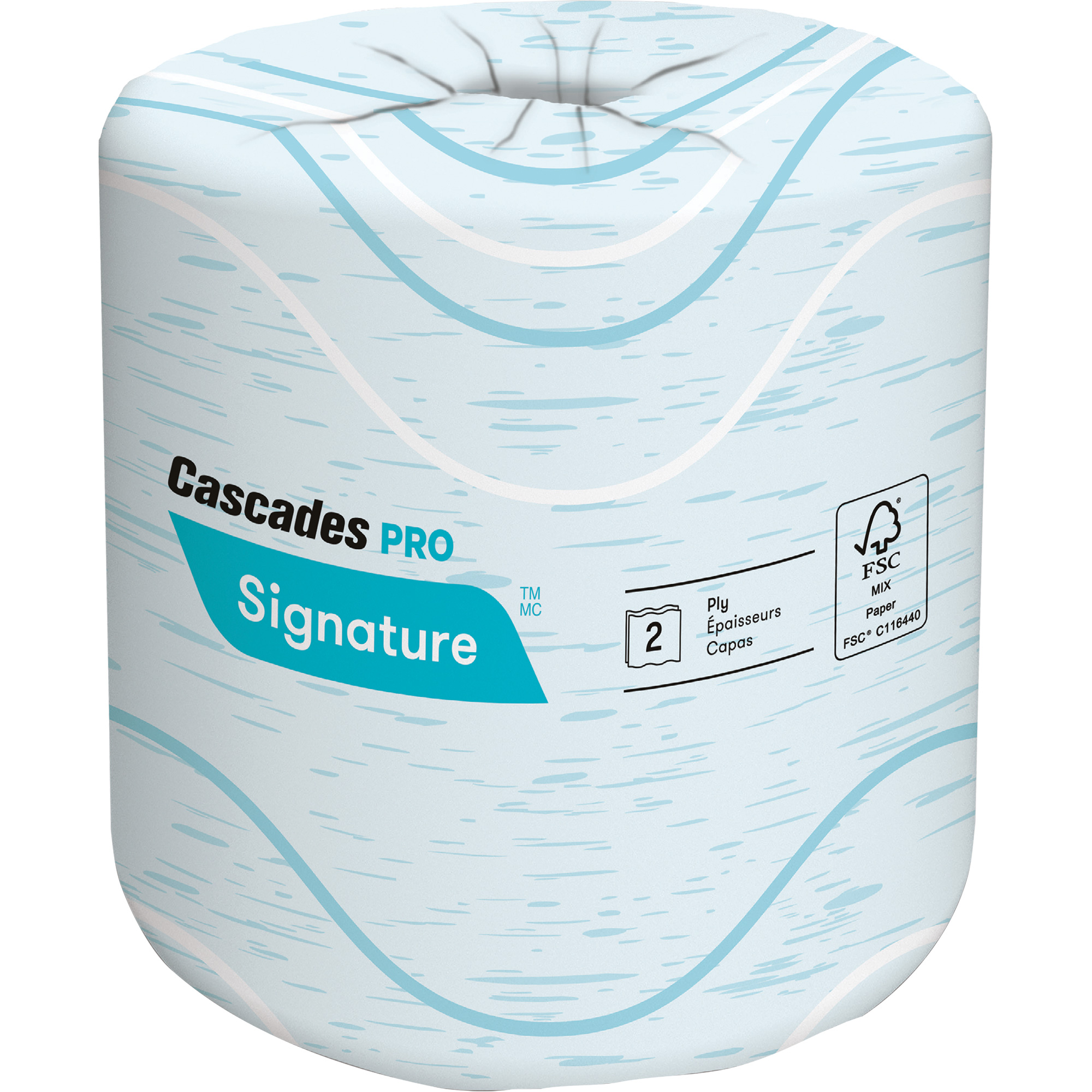 Papier hygiénique Pro SignatureMC, 2 Pli, 400 Feuilles/Rouleu, Longueur 133', Blanc