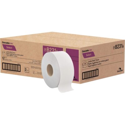 Papier toilette Pro SelectMD, Rouleau Géant, 2 Pli, Longueur 750', Blanc