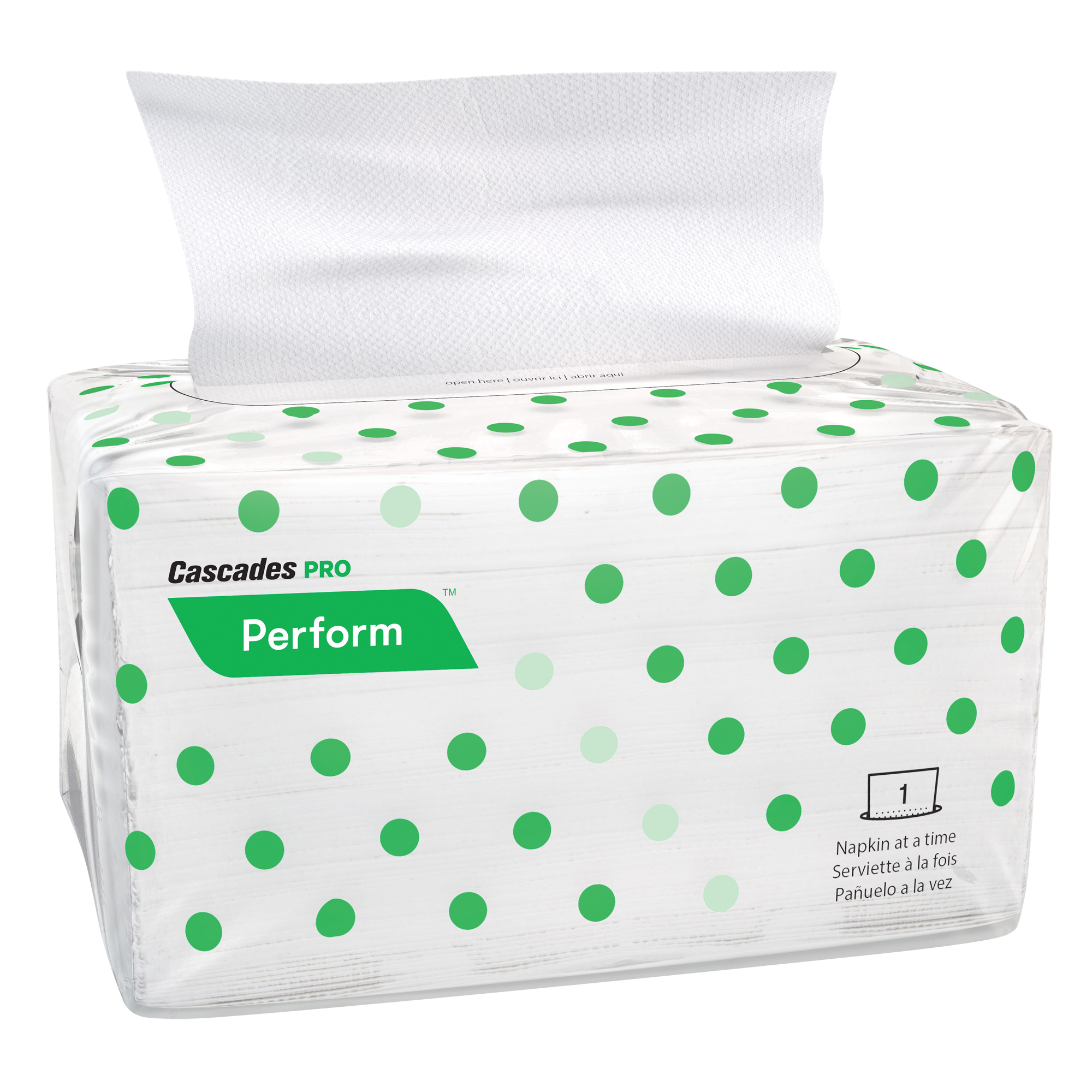Serviettes enchevêtrées Pro PerformMC, 1 pli, 4,25" x 6,5"
