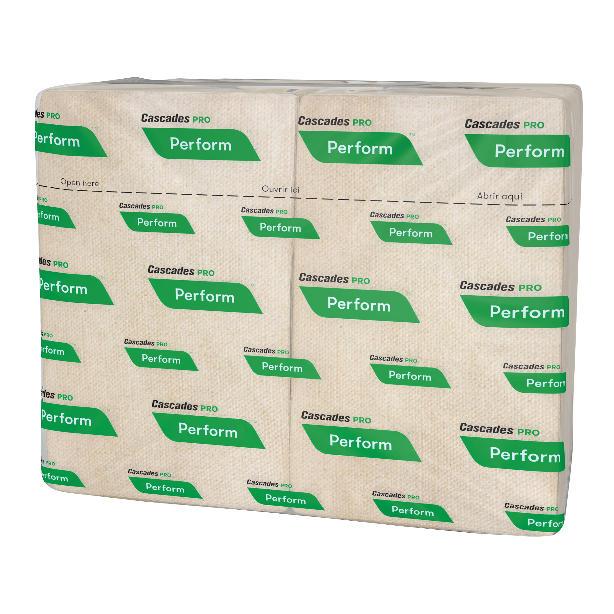Serviettes enchevêtrées Pro PerformMC, 1 pli, 4,25" x 6,5"