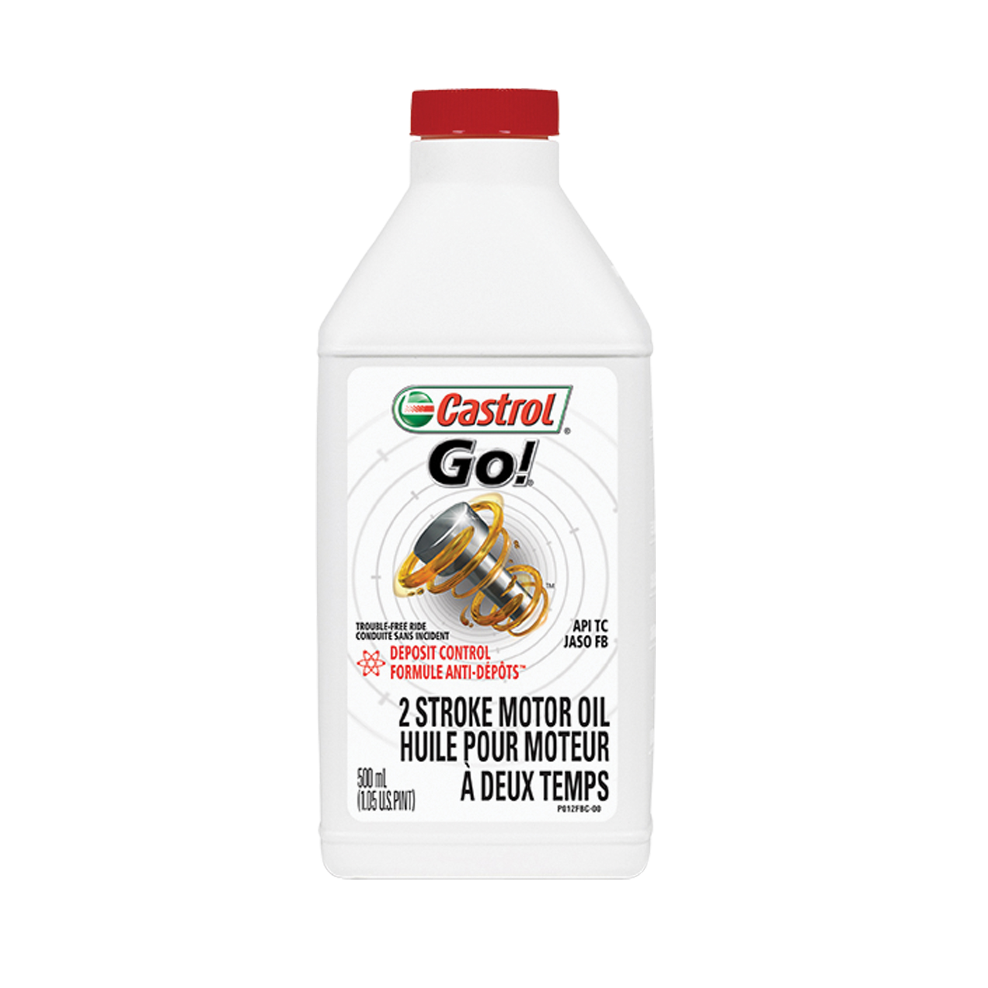 Huile pour moteur de moto Go!, 500 ml, Bouteille