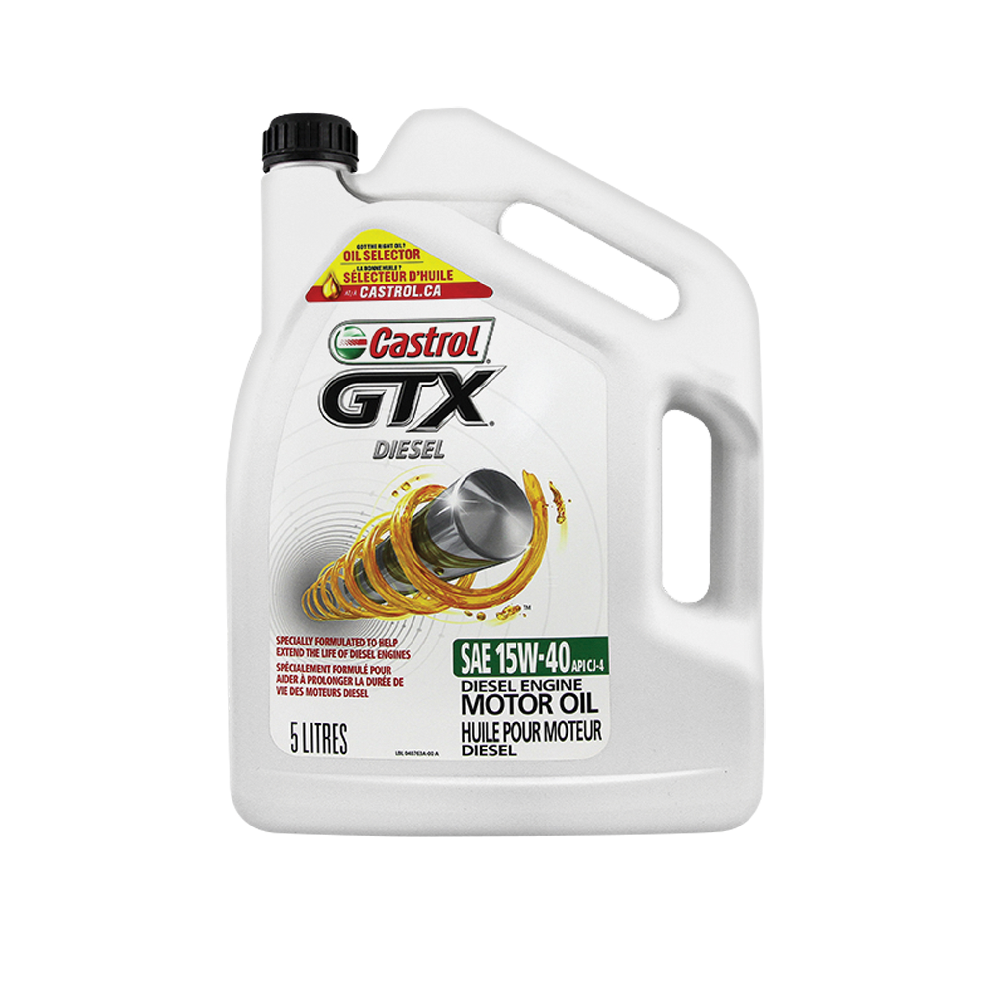 Huile pour moteur diesel 15W40 GTXMD, 5 L, Cruche