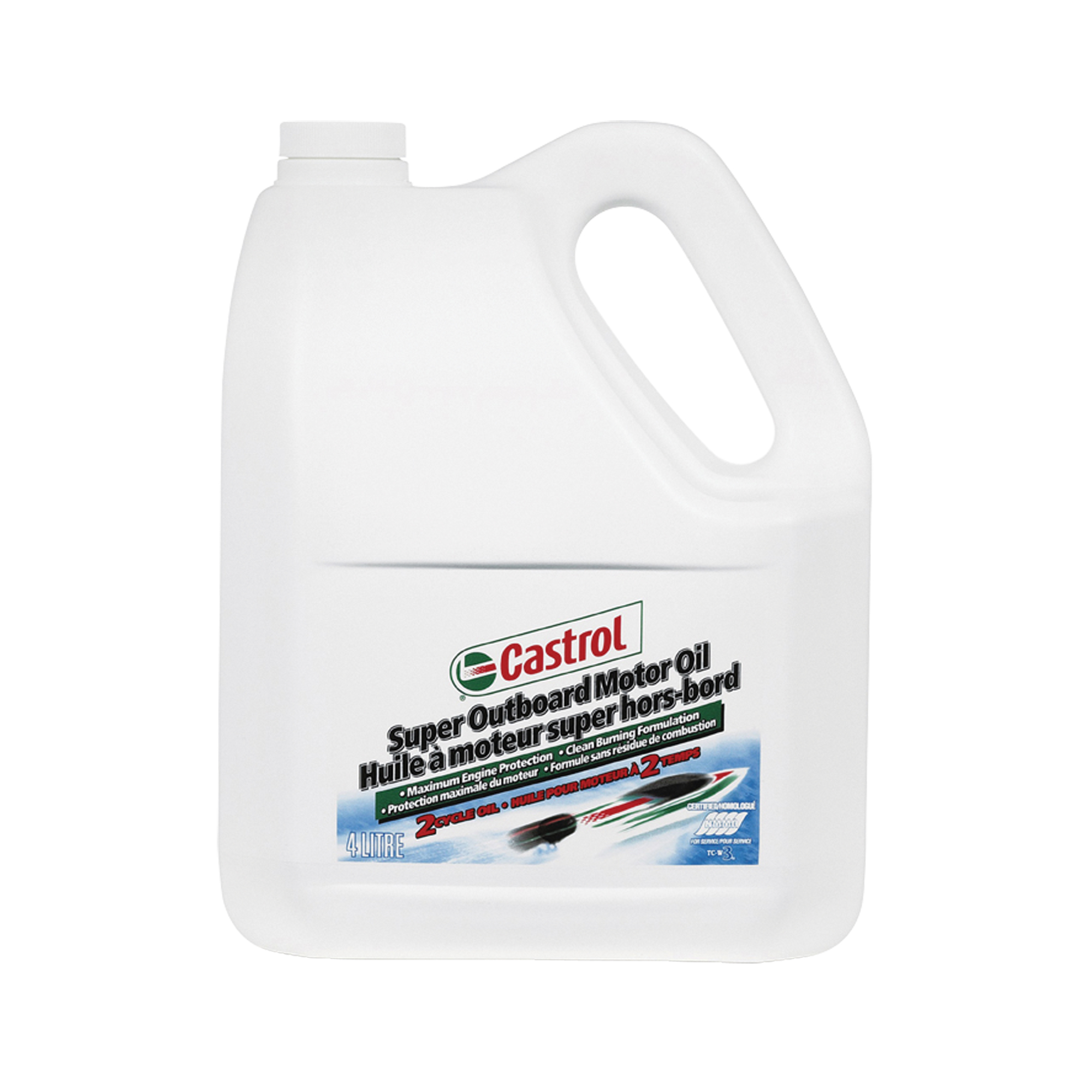 Huile pour moteur hors-bord 2 temps, 4 L, Cruche