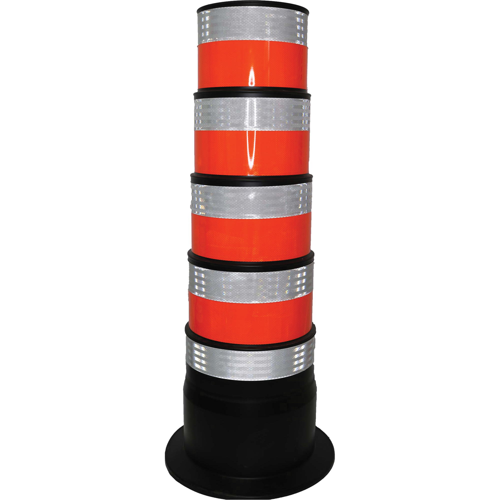 Délinéateur, Hauteur 47,25", Orange/Blanc