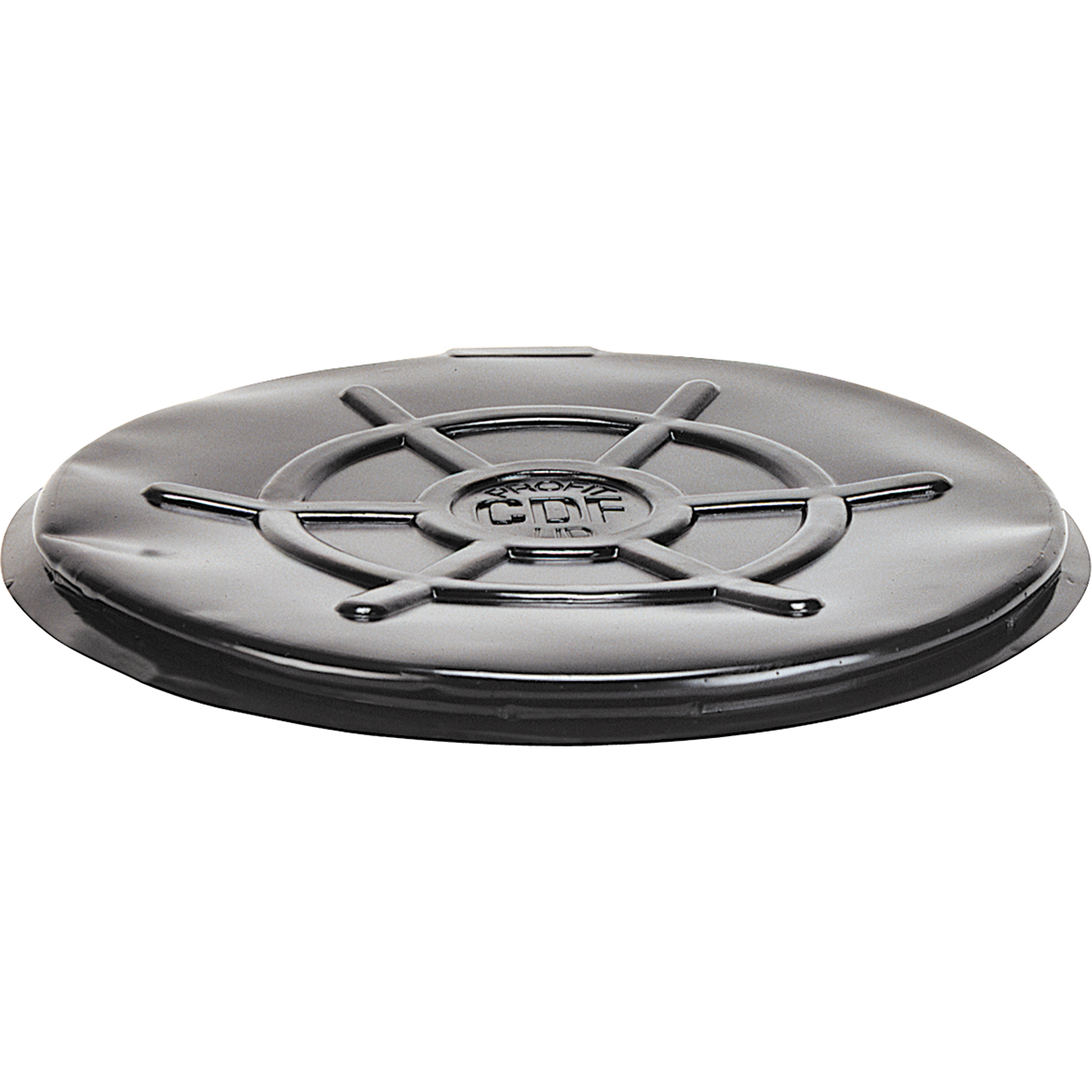 Couvercles protecteurs pour barils, Dessus fermé, Convient aux 55 gal. US (45 gal. imp.), Noir
