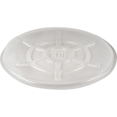 Couvercles protecteurs pour barils, Dessus fermé, Convient aux 55 gal. US (45 gal. imp.), Transparent