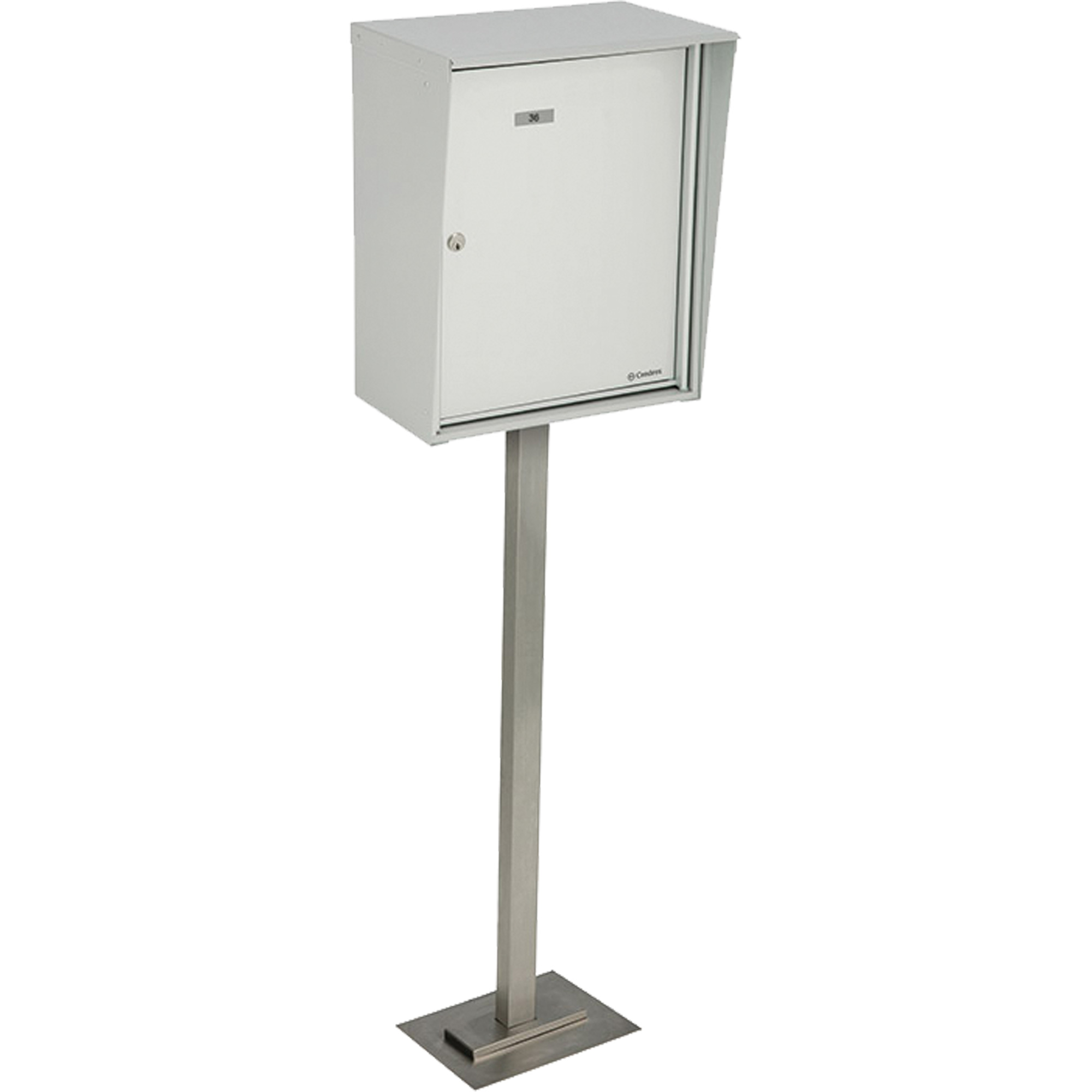 Boîtes de collection, Fixation Socle, 21" x 12-7/8", Aluminium