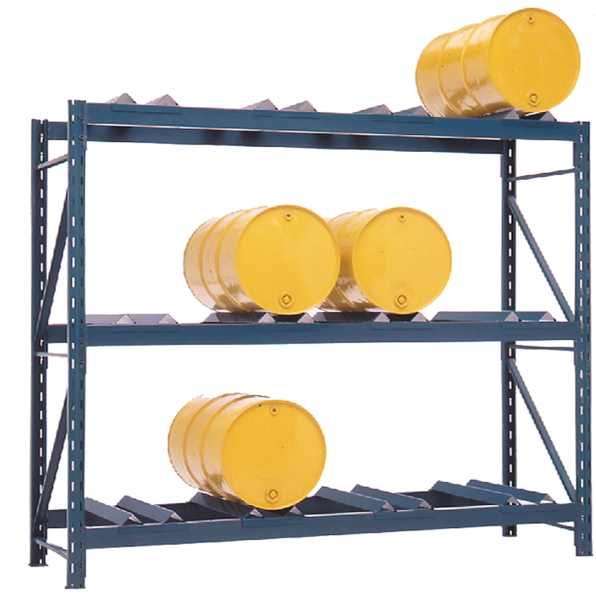 Rayonnages pour barils, 12 barils, 112" la x 36" p x 96" h
