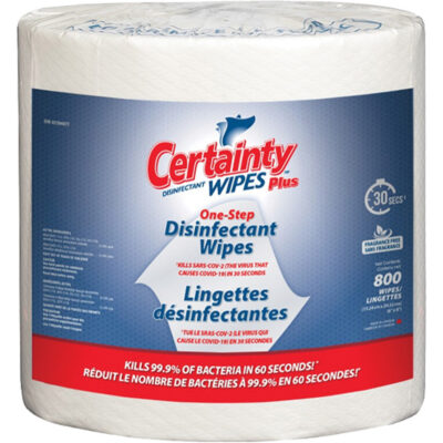 Lingettes désinfectantes, 7-9/10" x 5-9/10", 800 lingettes