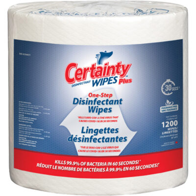 Lingettes désinfectantes, 8" x 6", 1200 lingettes