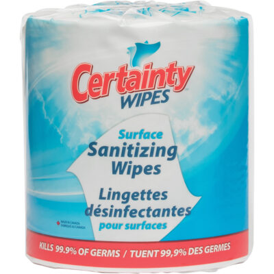 Lingettes désinfectantes pour surfaces, Pochette