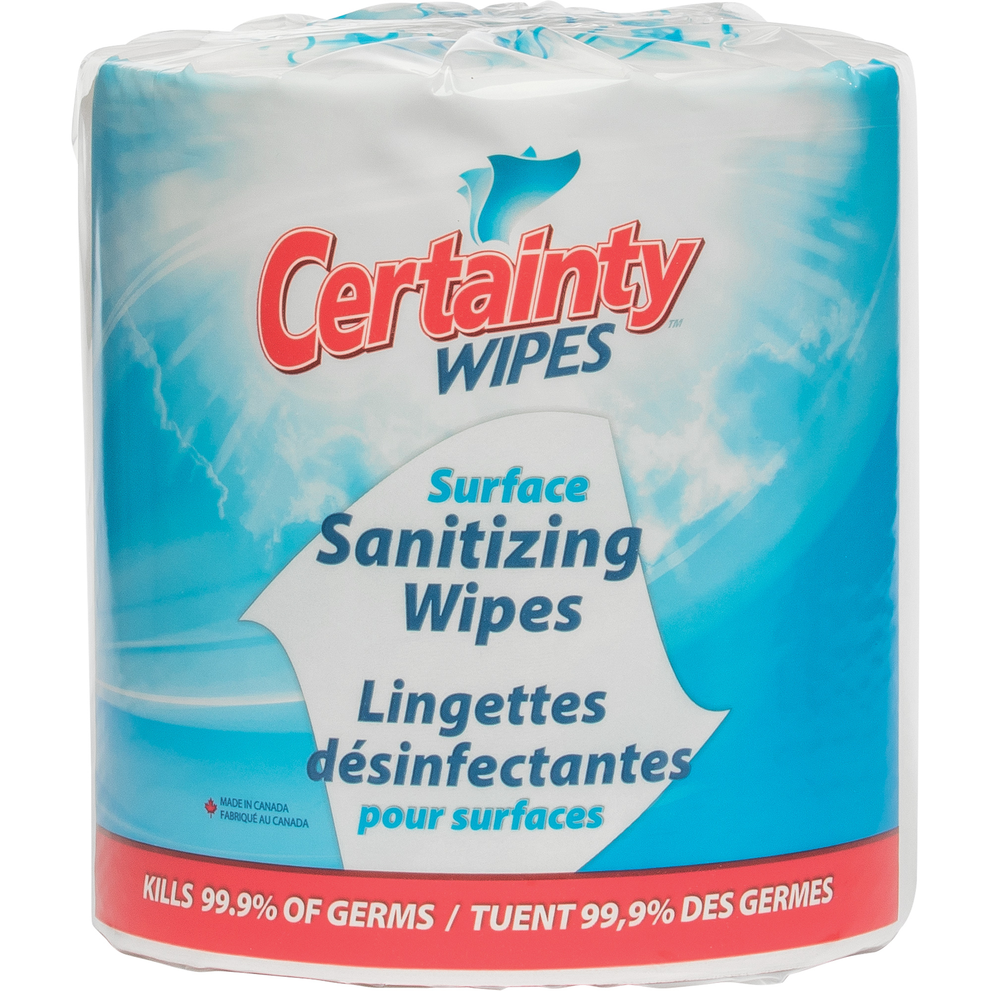 Lingettes désinfectantes pour surfaces, Pochette