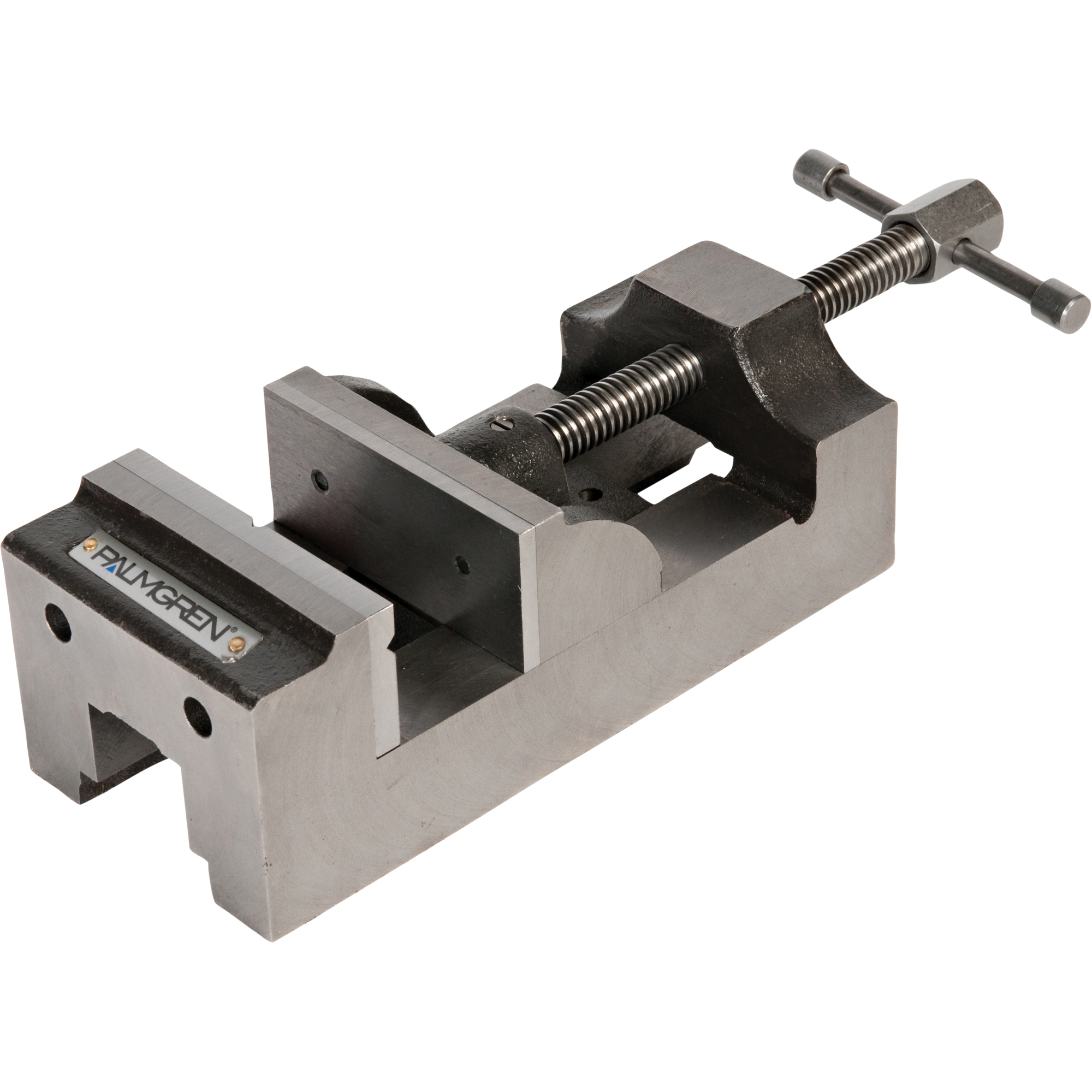 Étau pour perceuse à colonne traditionnel PalmgrenMD, Largeur des mâchoires 4", Profondeur de la gorge 1-3/4", Base Universel