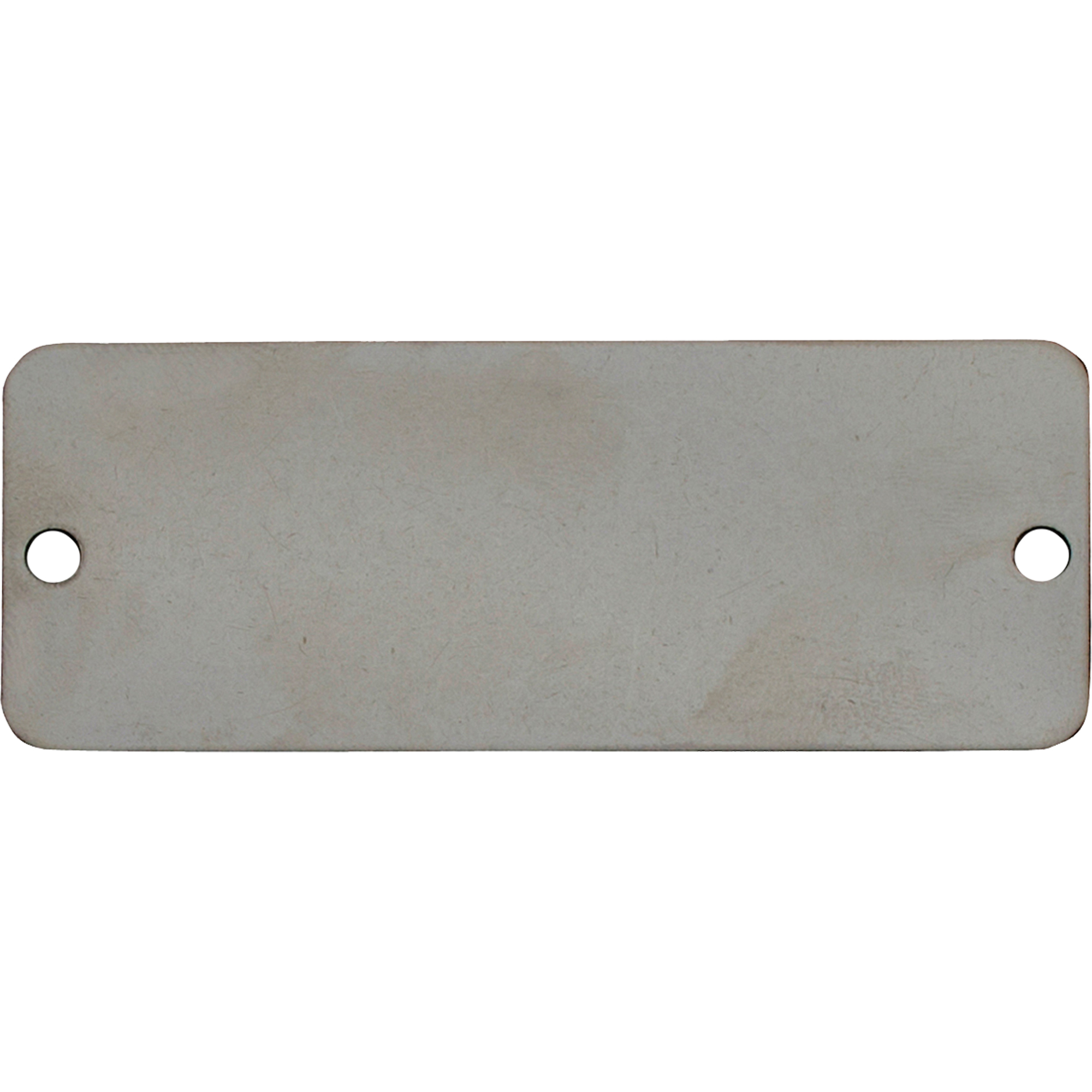 Étiquettes vierges, Acier inoxydable, 2" la x 1" h