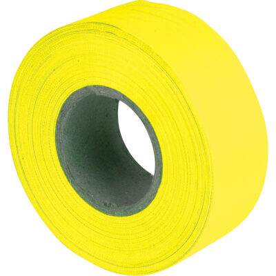 Rubans pour signalisation, 1,2" la x 150' lo, Jaune fluorescent