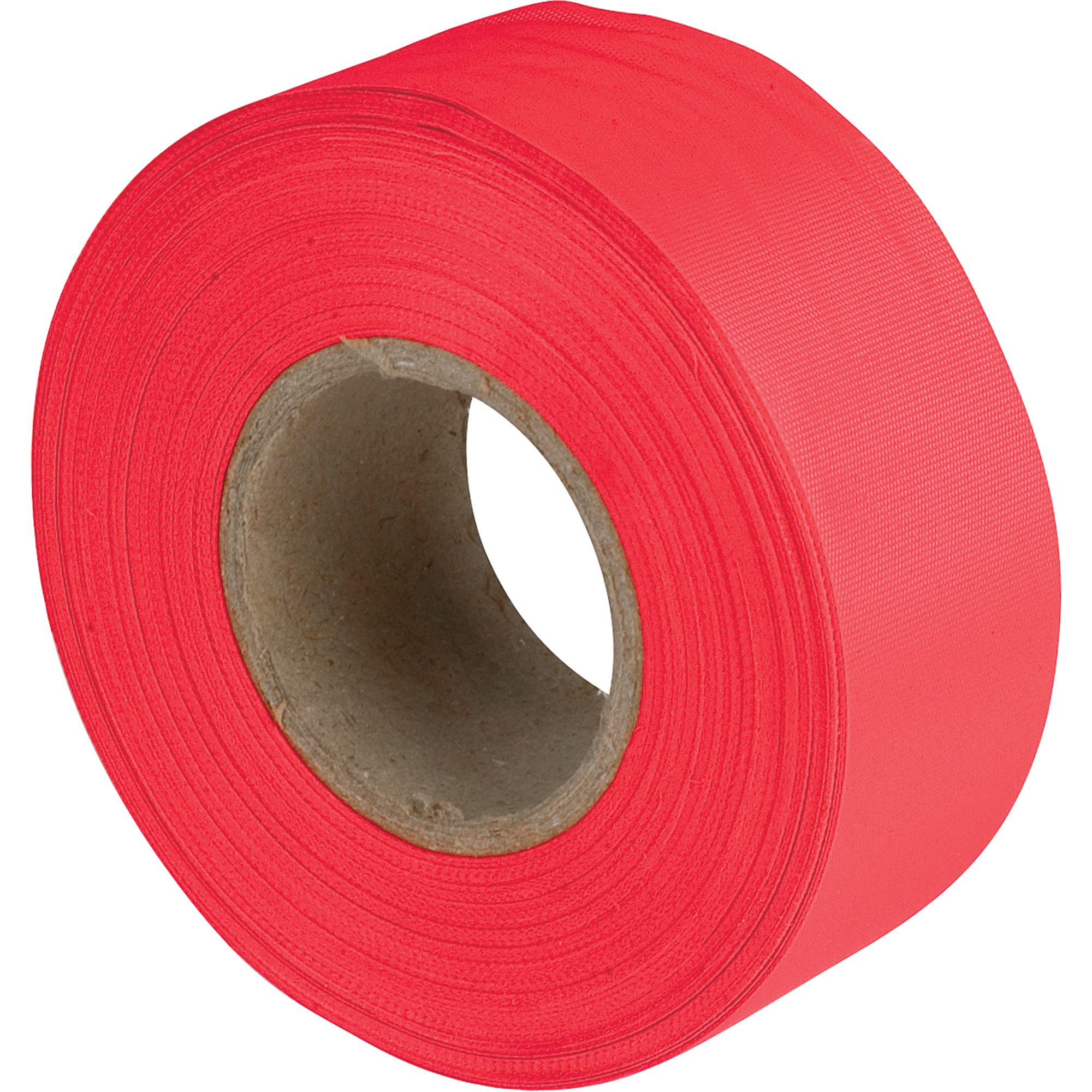 Rubans pour signalisation, 1,1875" la x 150' lo, Rouge fluorescent