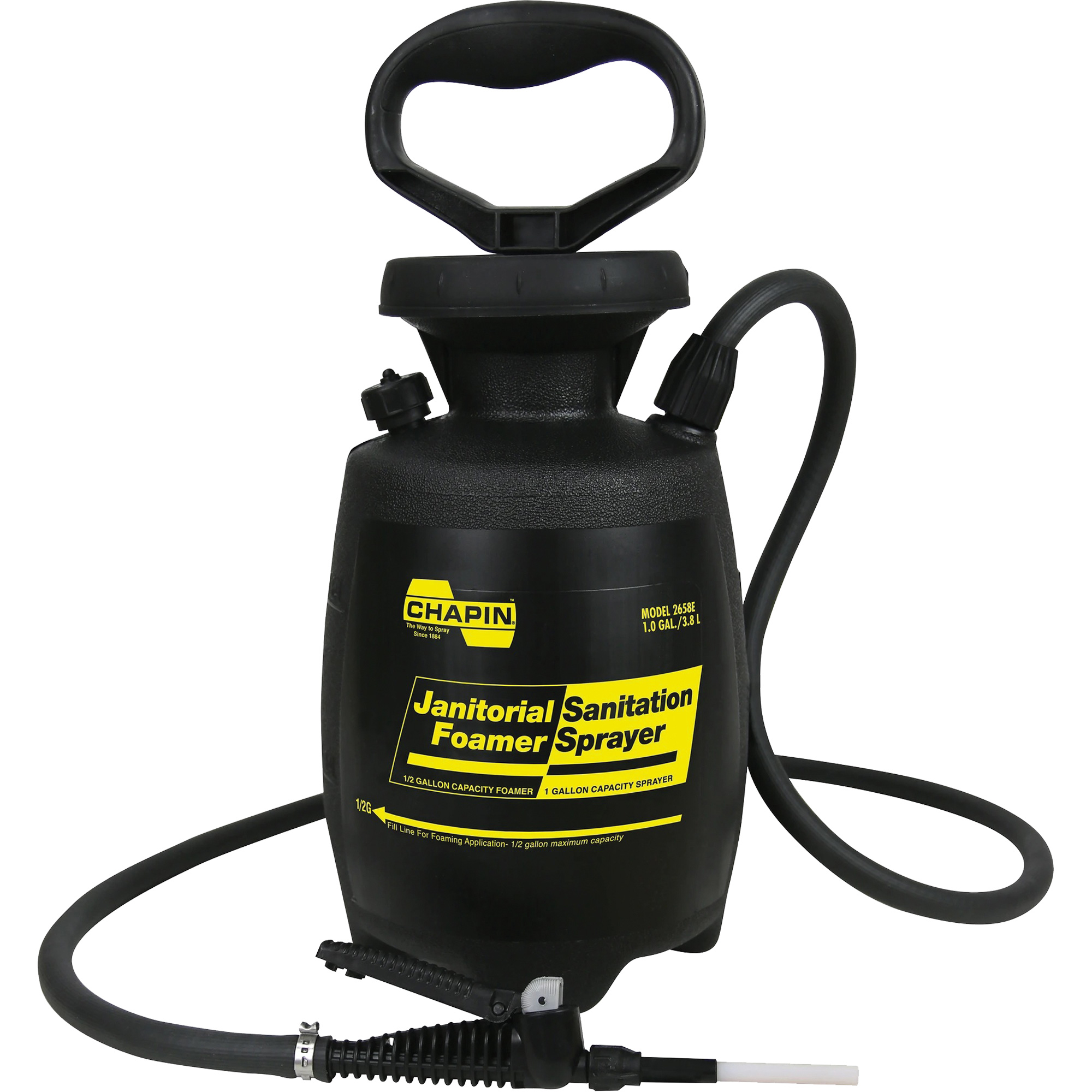 Pulvérisateurs moussant doubles, 1 gal. (4 L), Plastique, Lance de 12"
