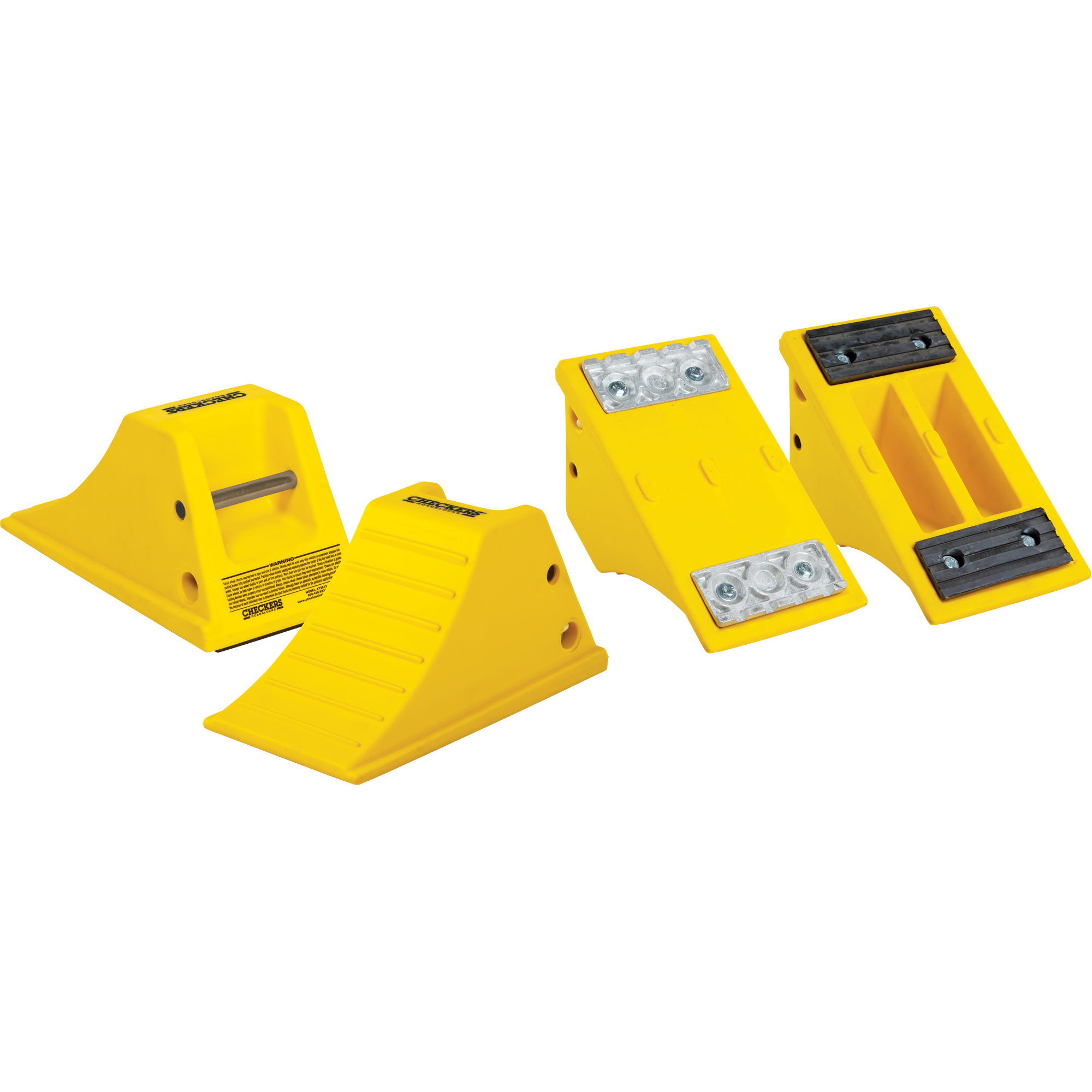 Cales-roue tout terrain, Uréthane, Jaune, 8-1/2" la x 15-1/2" p x 8-1/4" h