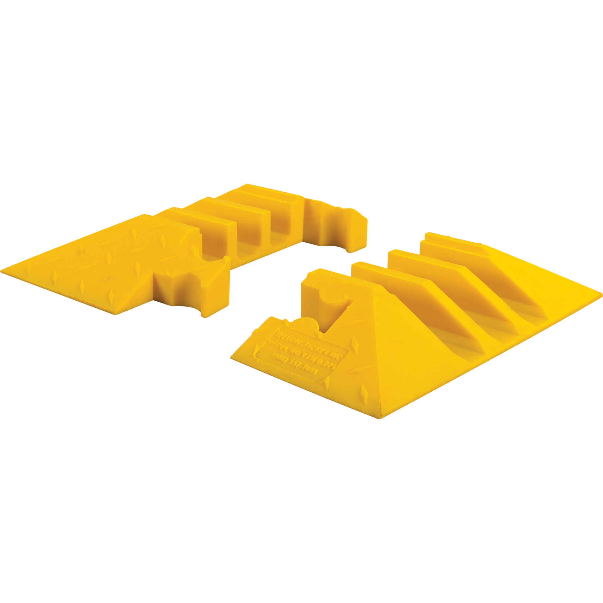 Protecteur de câble robuste à 3 canaux Yellow JacketMD, capuchons d'extrémité