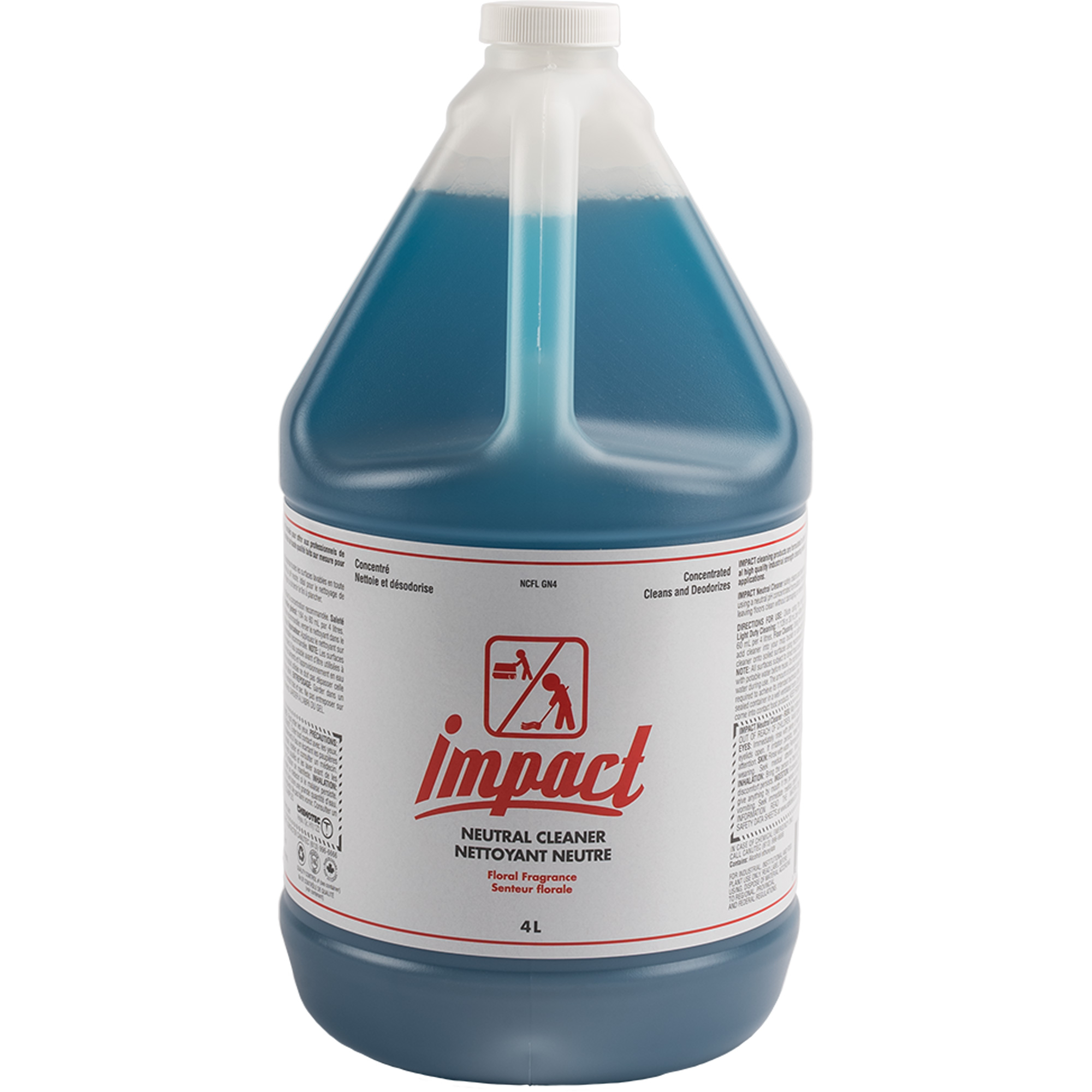 Nettoyant neutre pour planchers Impact, 4 L, Cruche