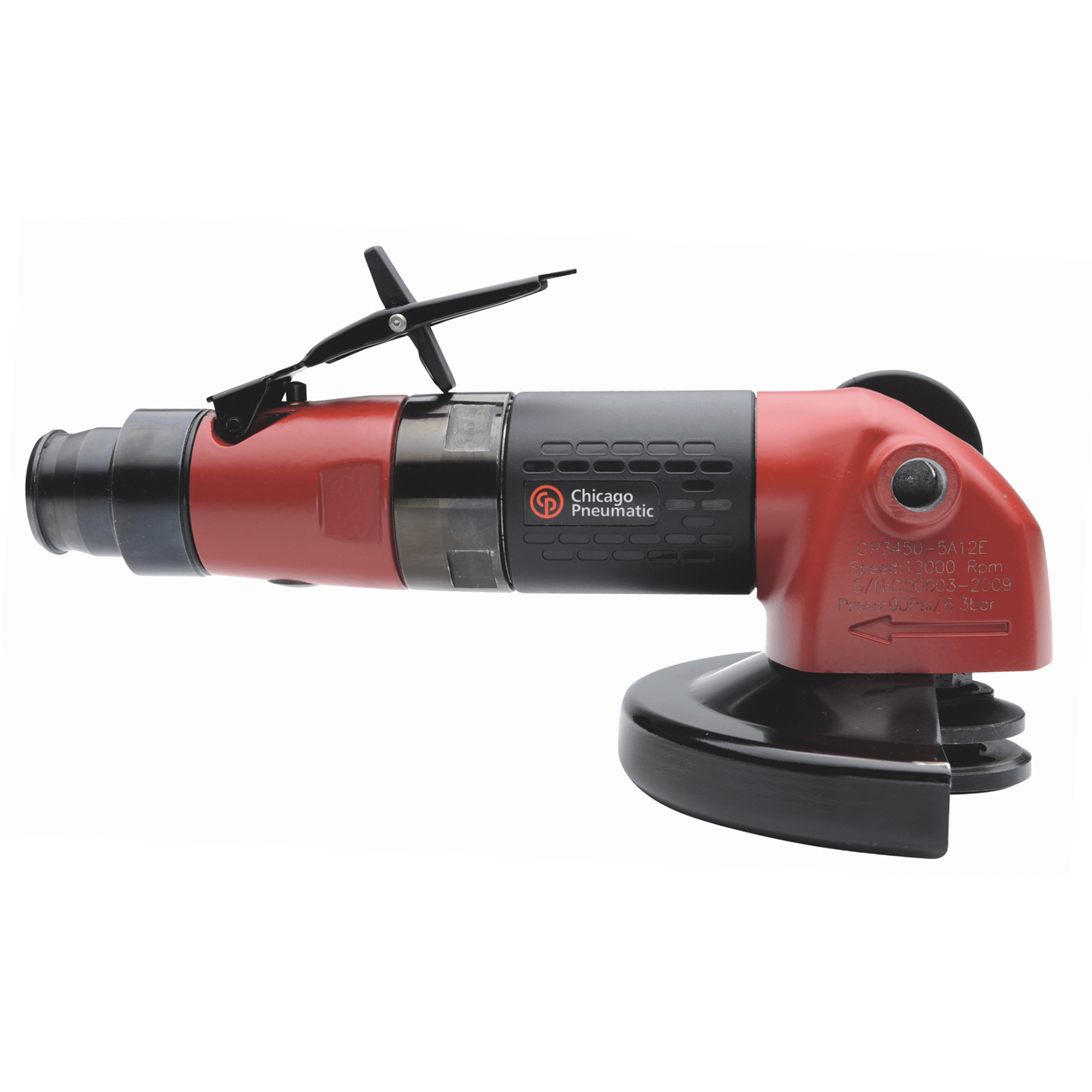Meuleuses en angle industrielles, Roue 5", Entrée 1/2" NPT, 12 000 Tr/min