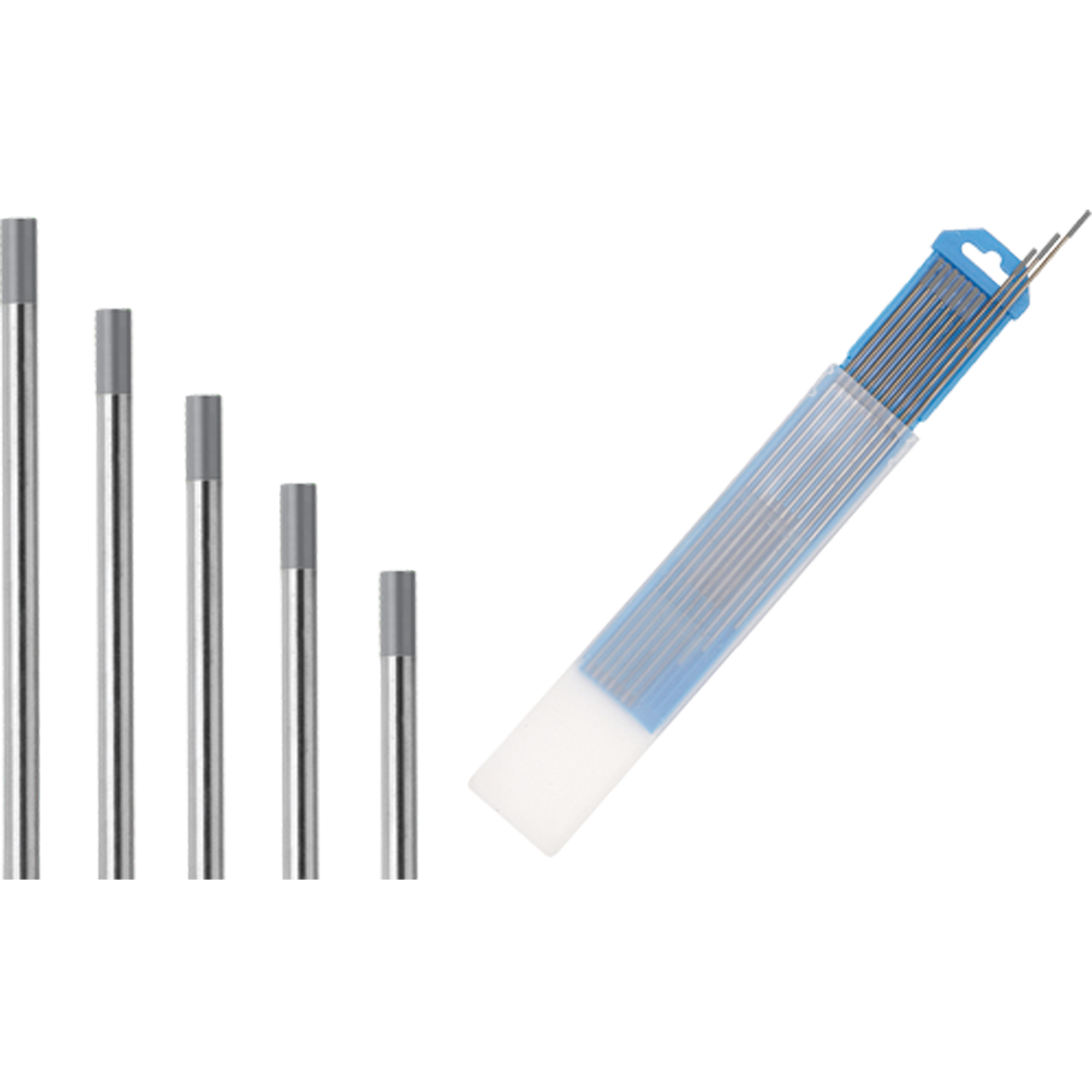 Électrodes de tungstène, 0,020" dia. x 7" lo