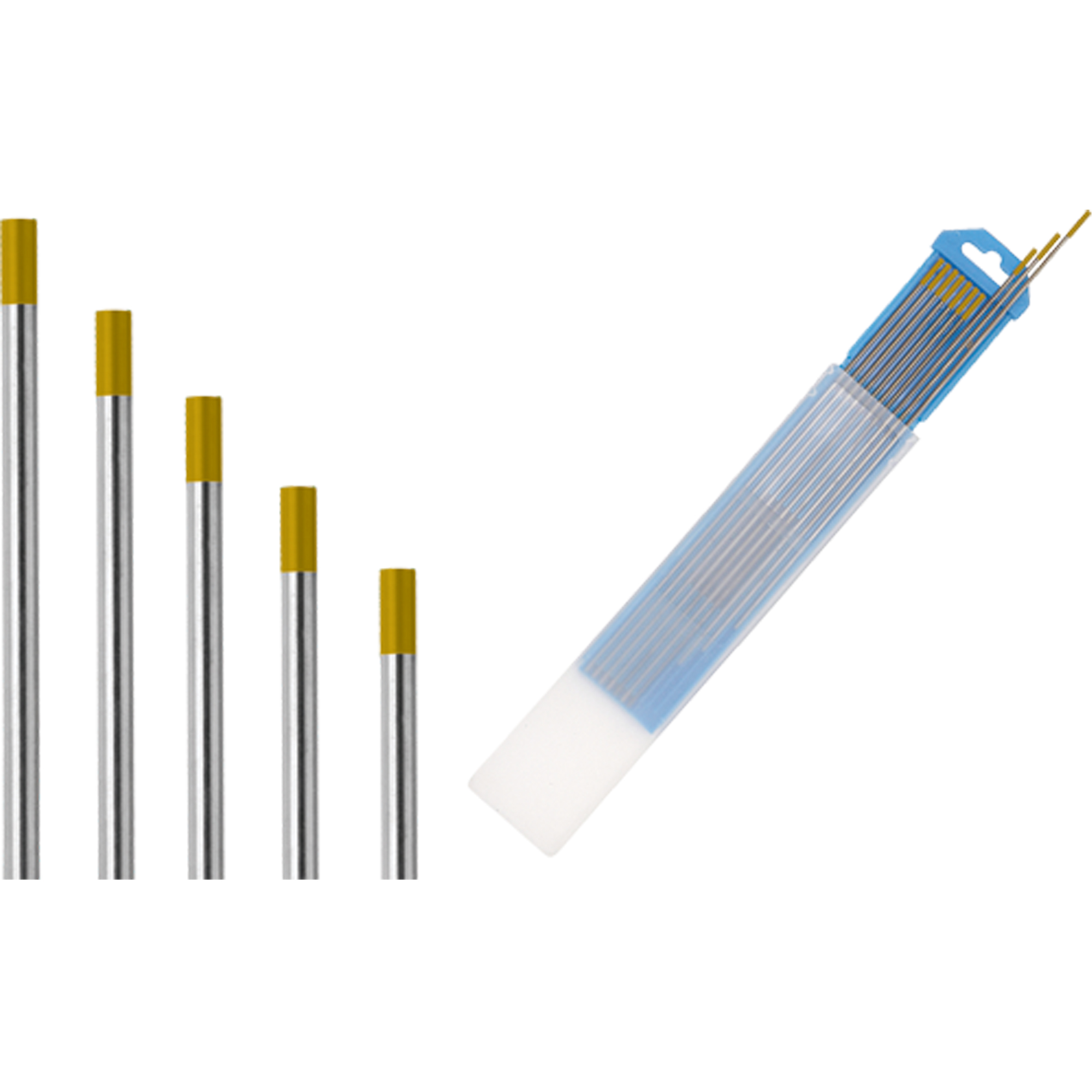Électrodes de tungstène, 0,020" dia. x 7" lo