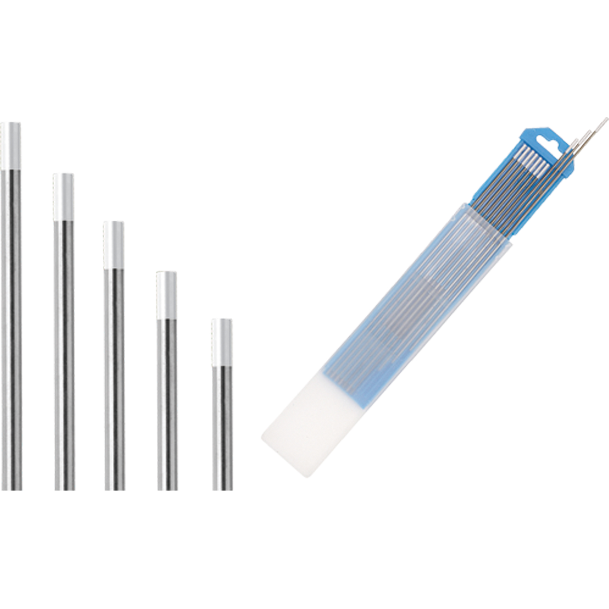Électrodes de tungstène, 0,020" dia. x 7" lo