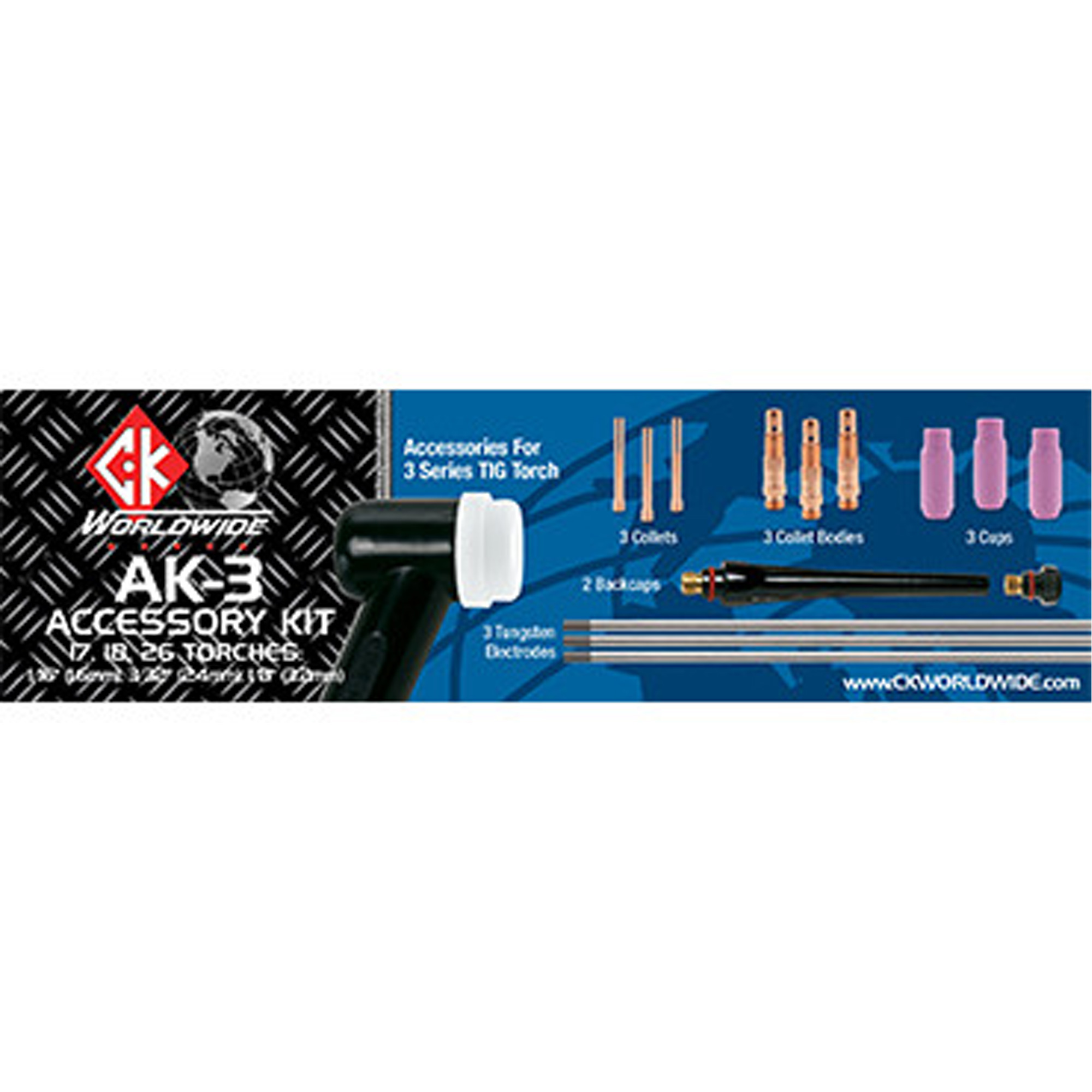 Trousses d'accessoires pour chalumeaux - Séries WP-18, WP-18V, WP-26, WP-26V