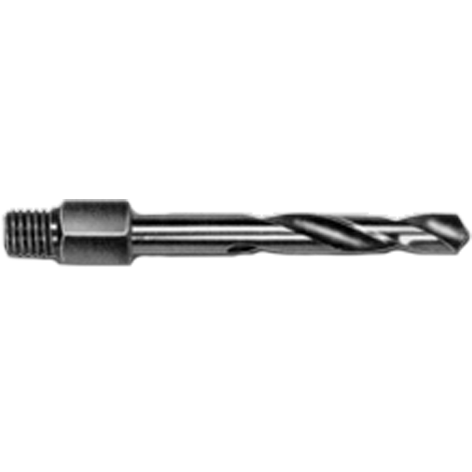 Adaptateur de foret à queue filetée, #10, Acier rapide, Cannelure 1-1/8"
