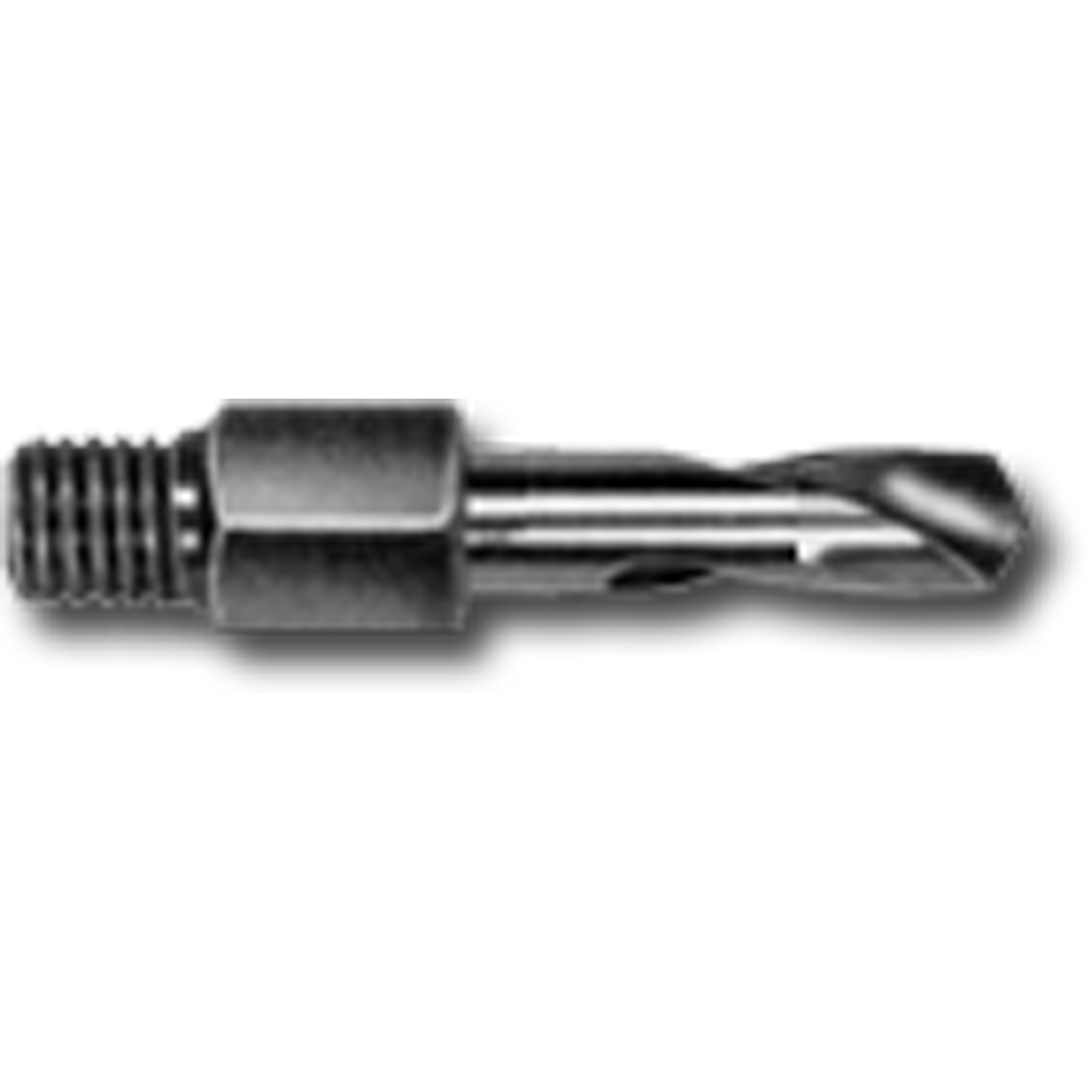 Foret adaptateur pour tige filetée, 3/16", Acier rapide, Cannelure 0,1875"
