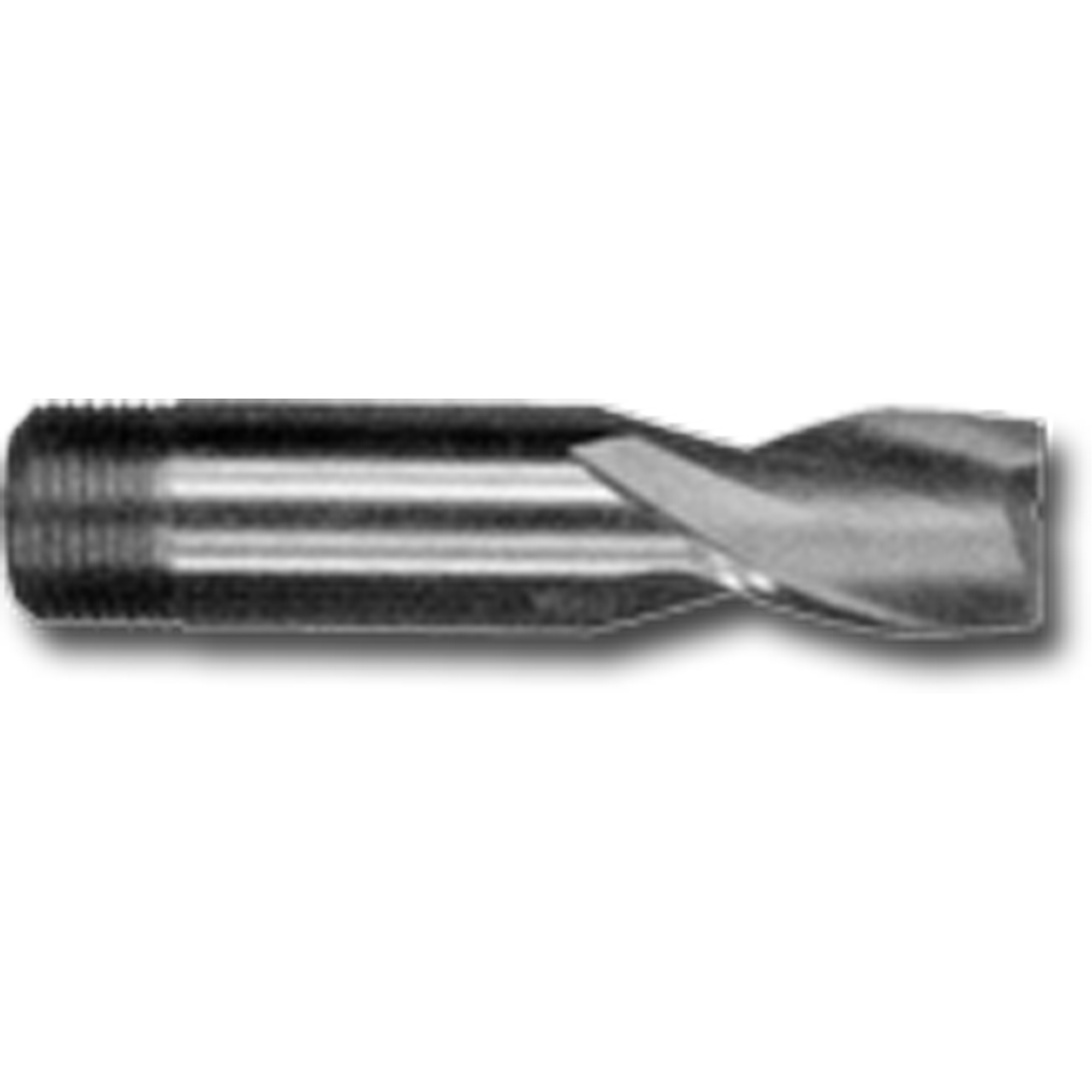 Fraise à rainurer à tige filetée, 1/8" dia., 2" lo, 1/4" tige, Acier rapide