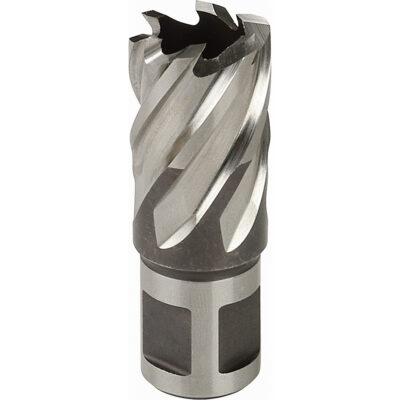 Fraise annulaire, Diamètre de 1-1/2", Acier rapide, Profondeur de la coupe de 2", Tige 3/4"