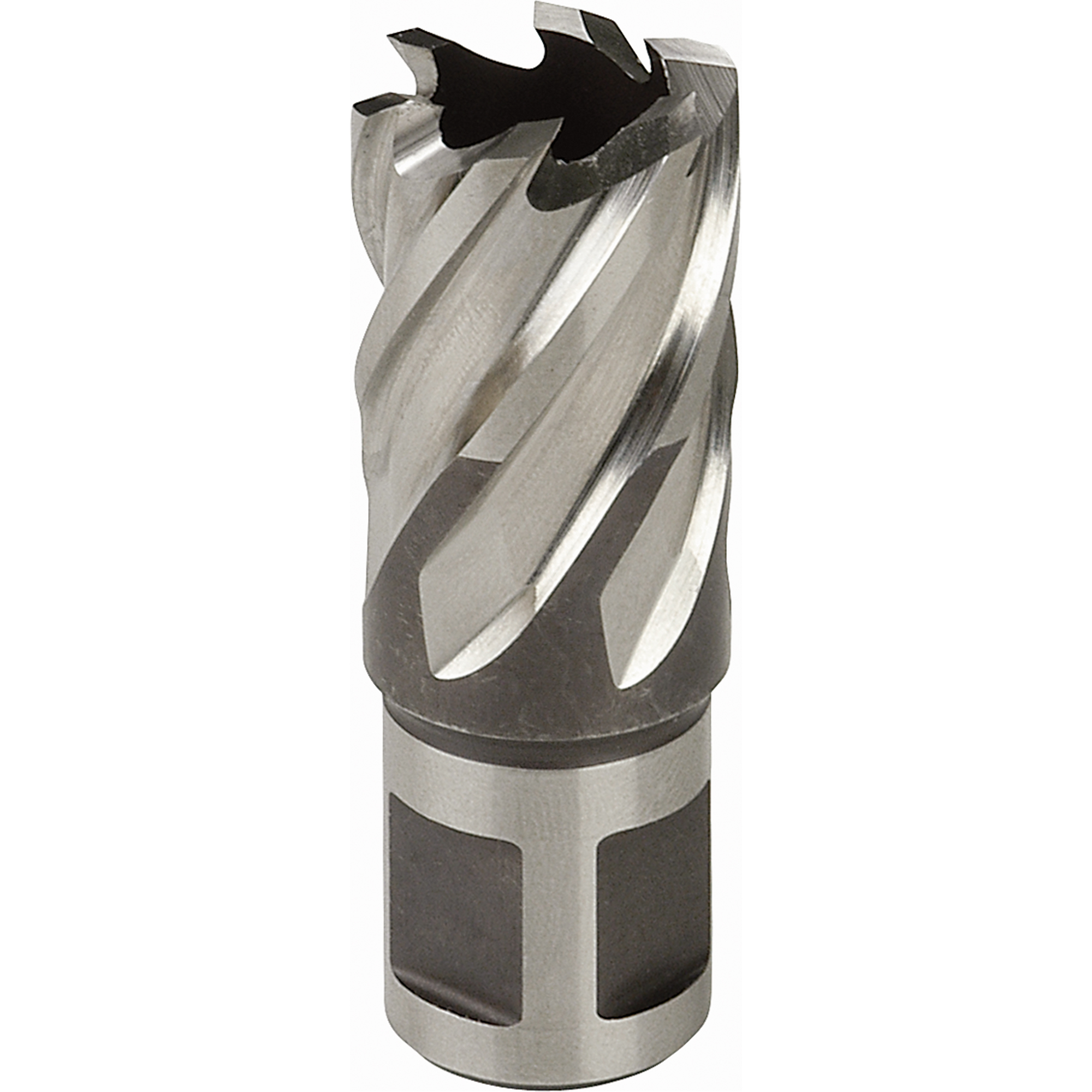 Fraise annulaire, Diamètre de 1-1/2", Acier rapide, Profondeur de la coupe de 2", Tige 3/4"