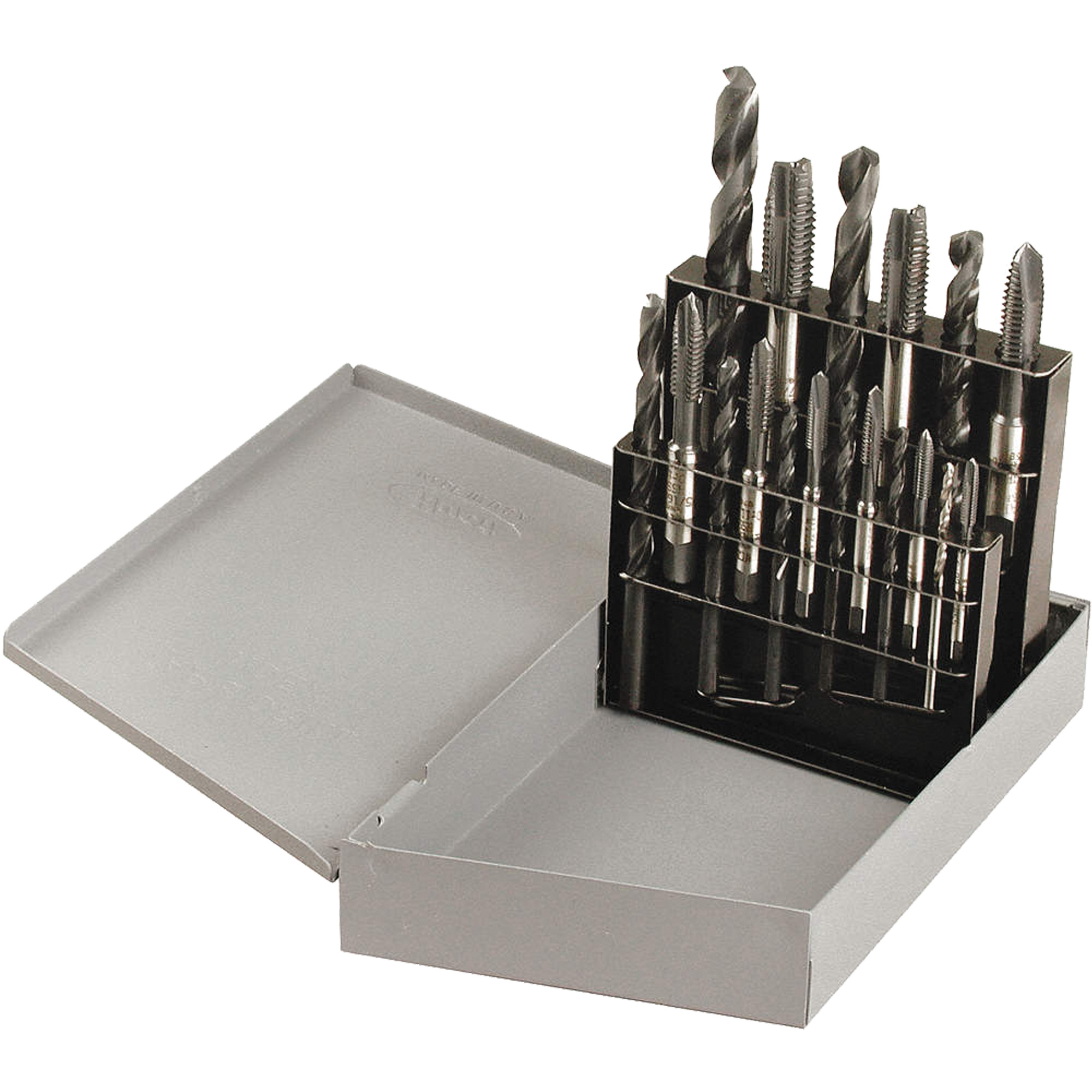 Jeu de tarauds à main Drill & Plug, 18 morceaux