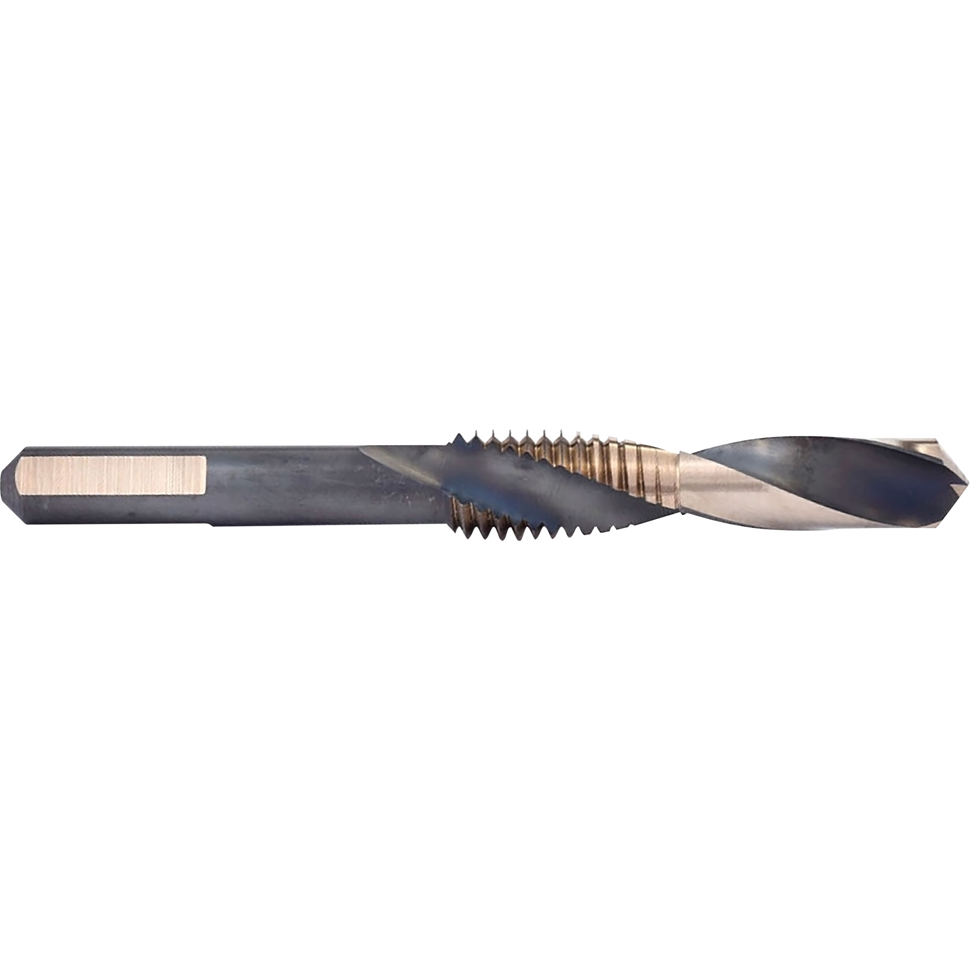 Taraud & Foret Combiné, 5/8"-11, Acier rapide, Cannelure 1-1/2"