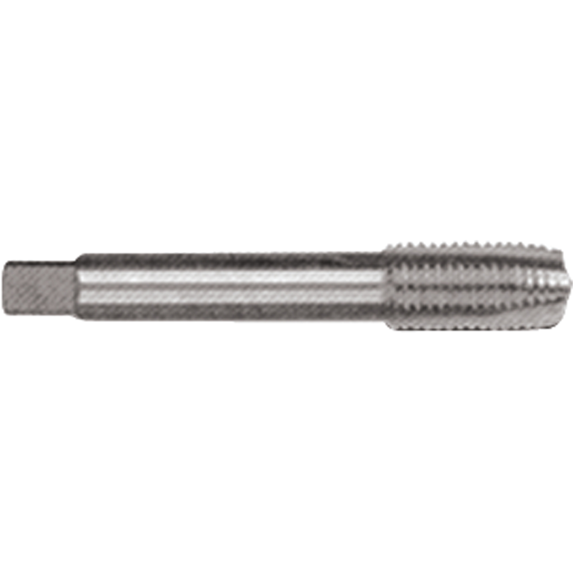 Taraud d'entretien à cannelure droite, Acier rapide, Filet de 6-32, 2" l