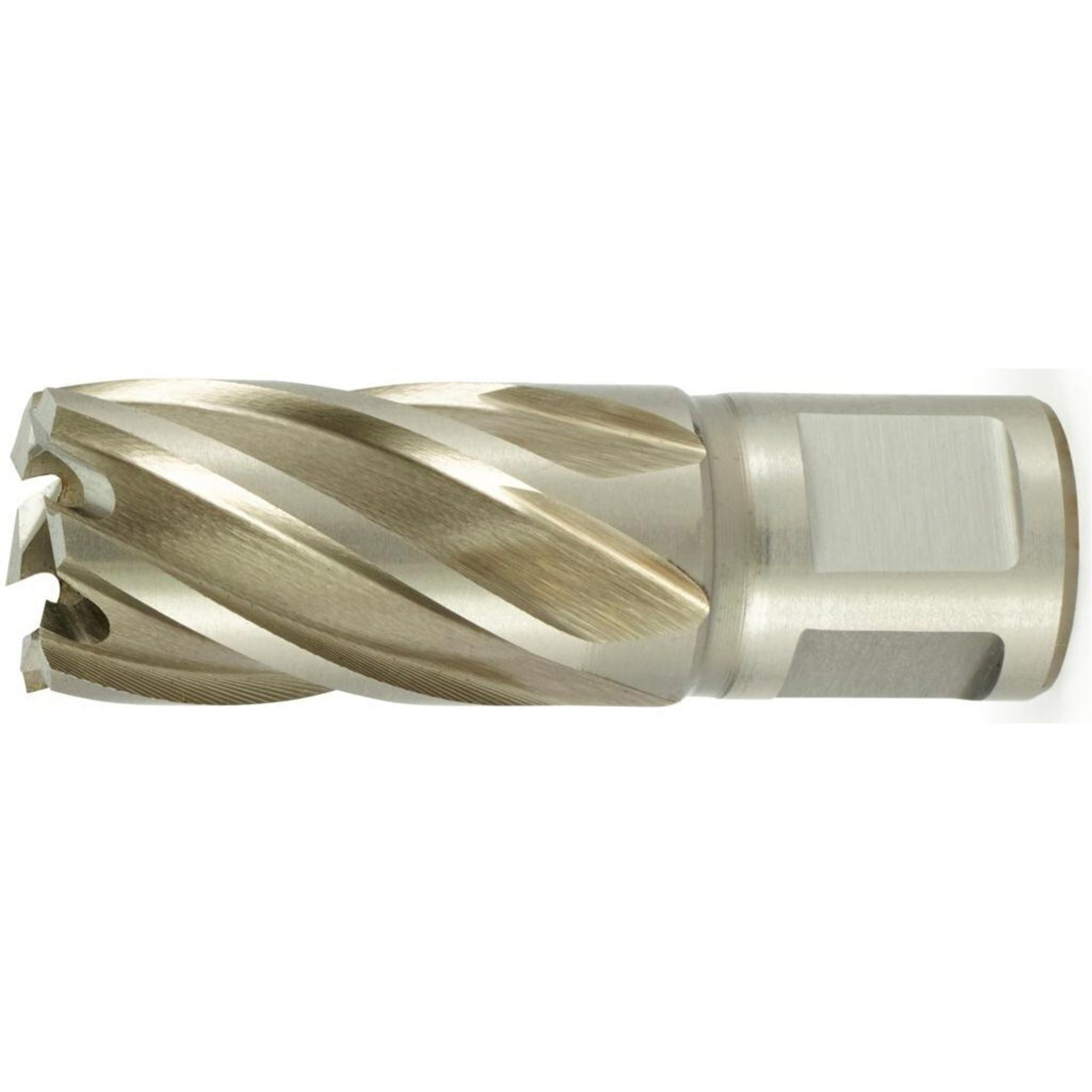 Couteau annulaire court 4500, Diamètre de 1", Acier rapide, Profondeur de la coupe de 1", Tige 3/4"