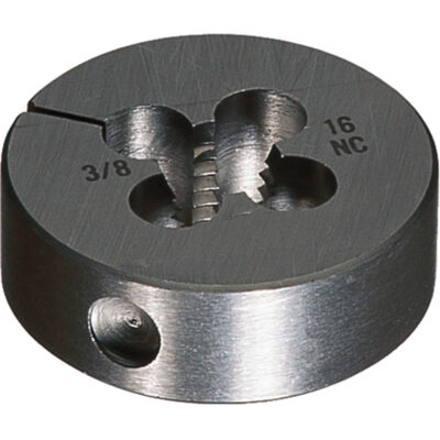 Matrices rondes ajustables, fini brillant, Filet de 3/4"-10, Acier rapide