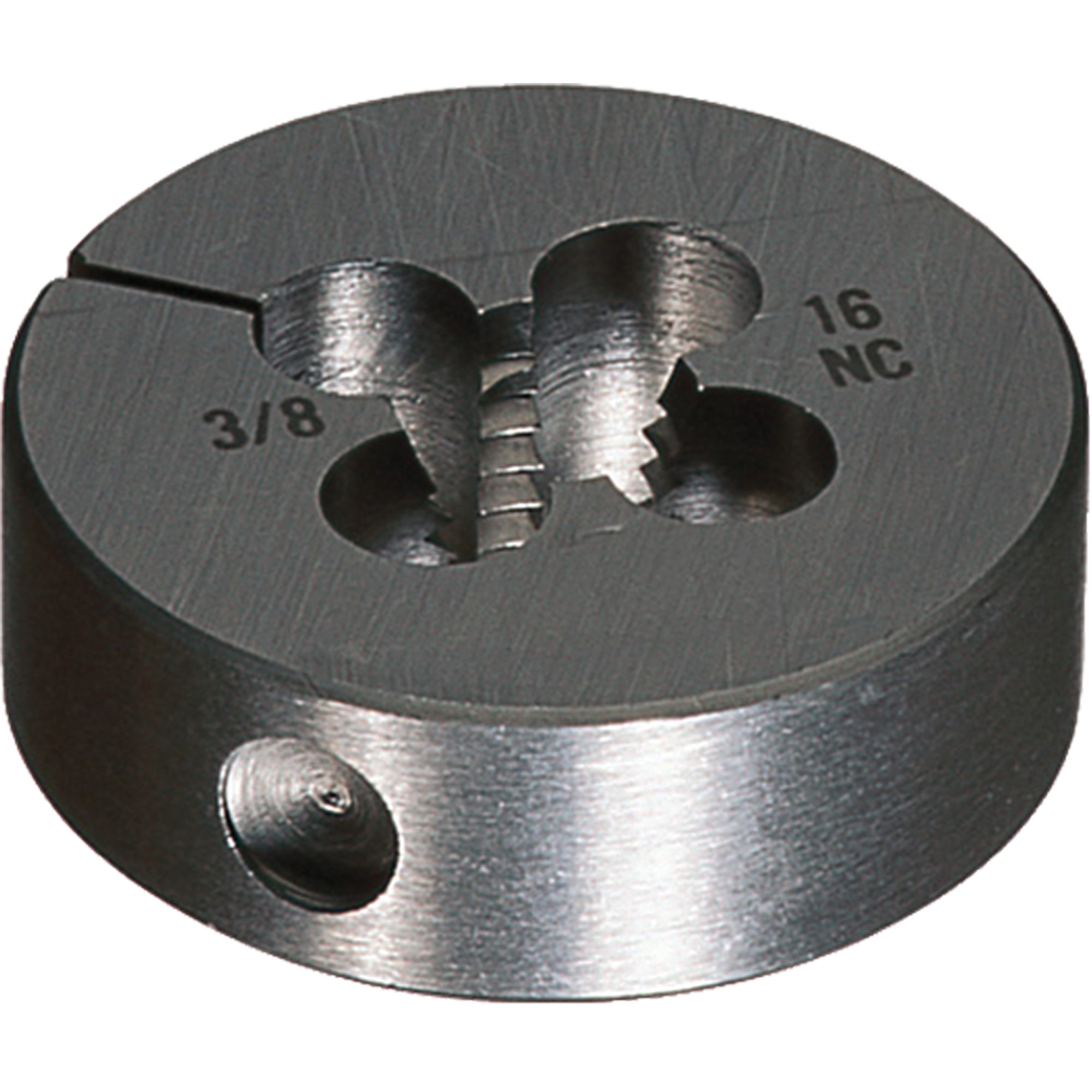 Matrices rondes ajustables, fini brillant, Filet de 9/16"-18, Acier rapide