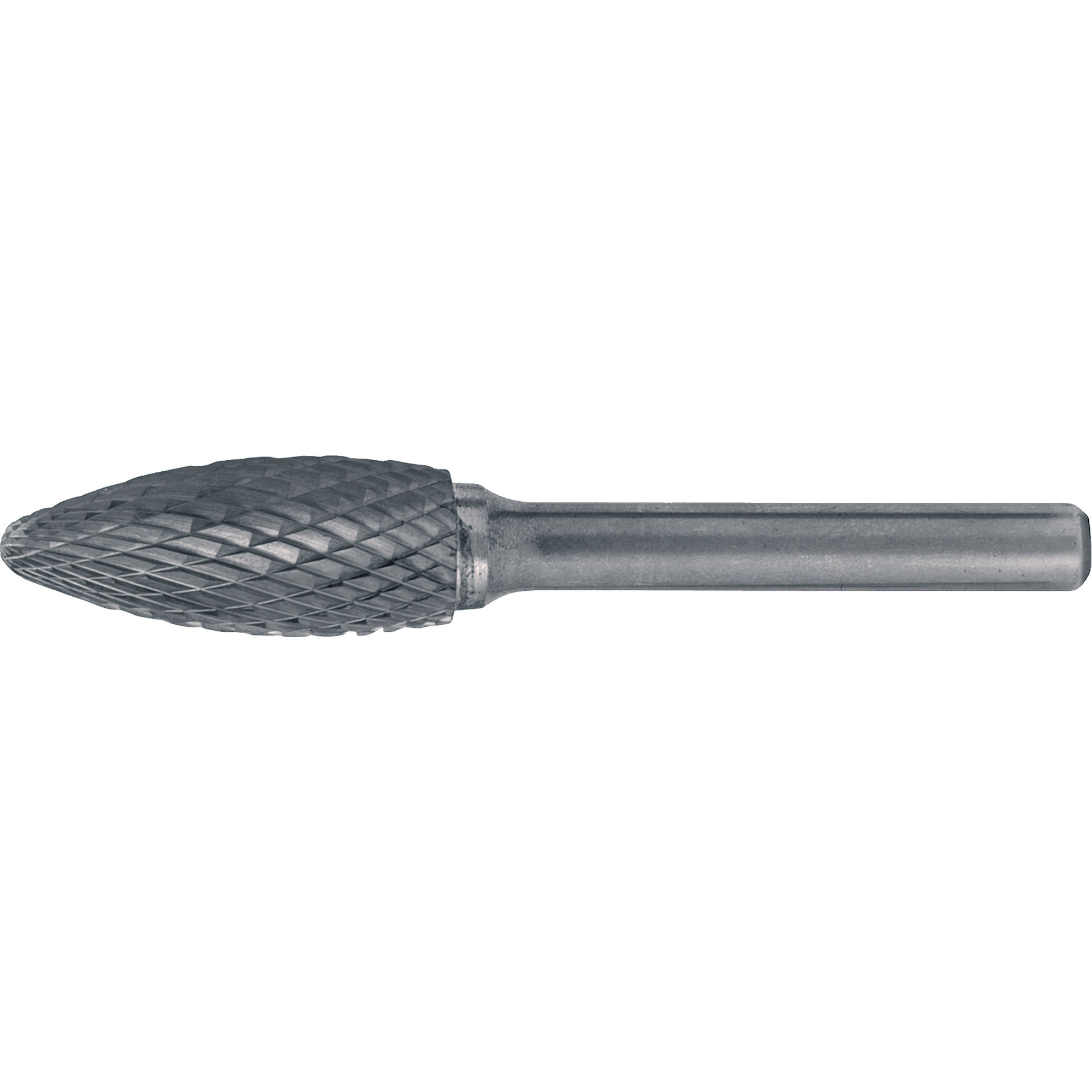 Fraises au carbure solide - Forme de flamme, 1/2" dia., 1/4" Tige