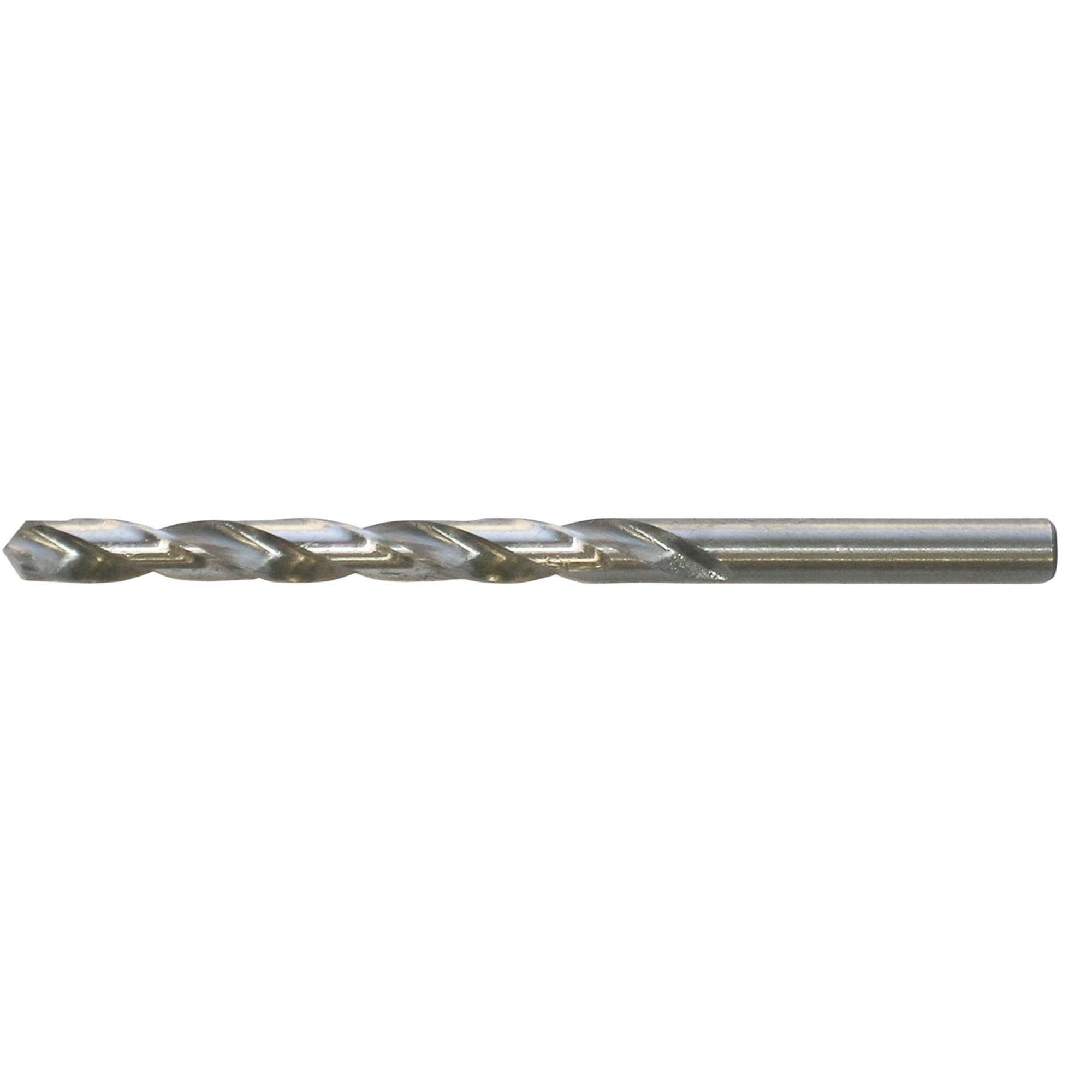 Tige courte, acier rapide NAS 907 rev 14 type A, fini brillant, Acier rapide, #19, 3-1/4" lo, 2-1/8" Cannelure, 118° Angle