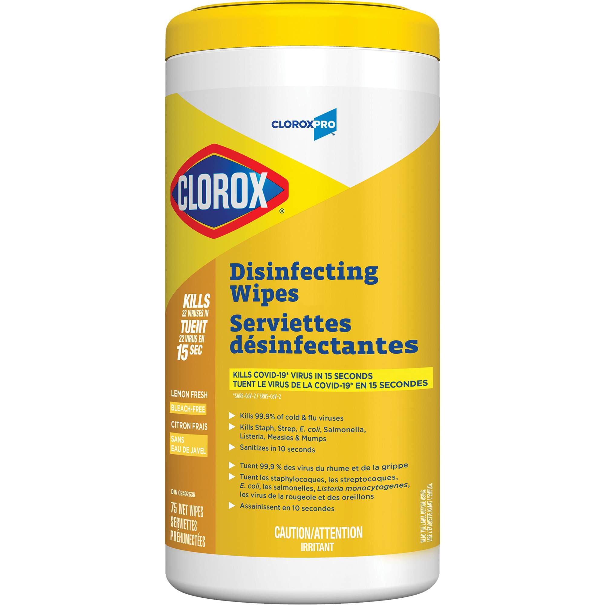 Lingettes désinfectantes, 75 lingettes