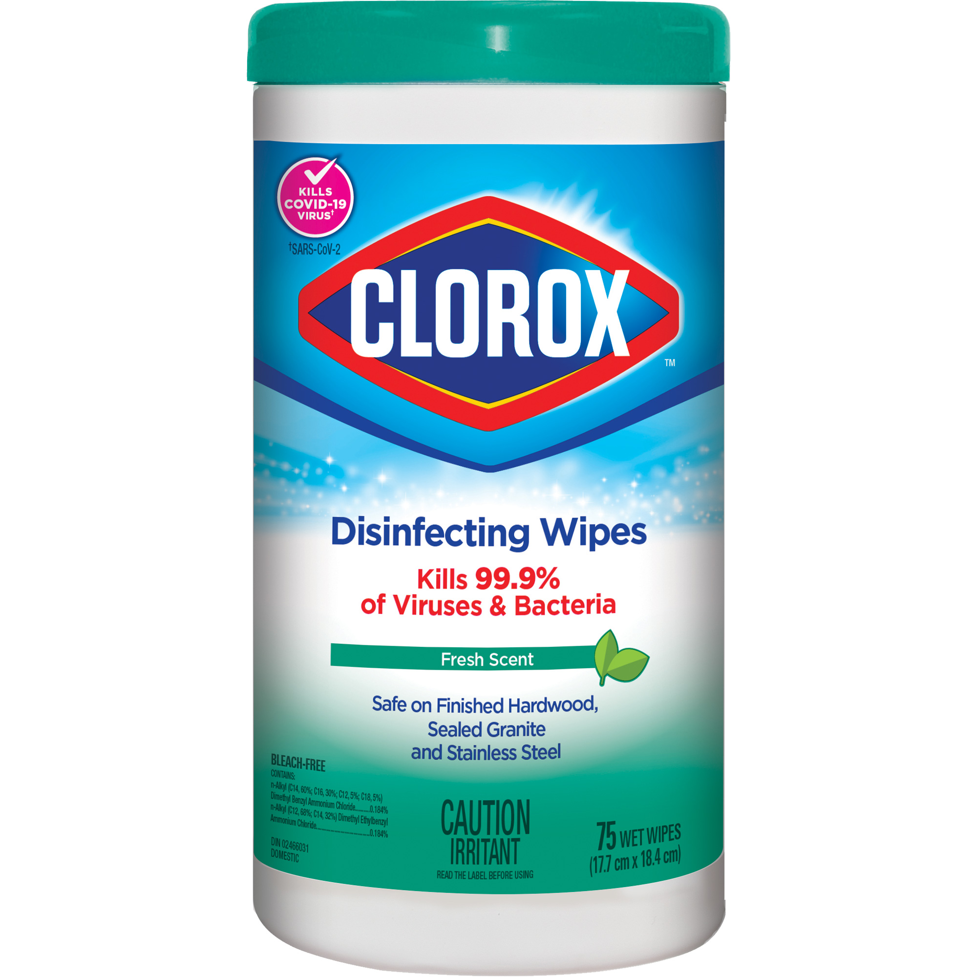 Lingettes désinfectantes, 75 lingettes