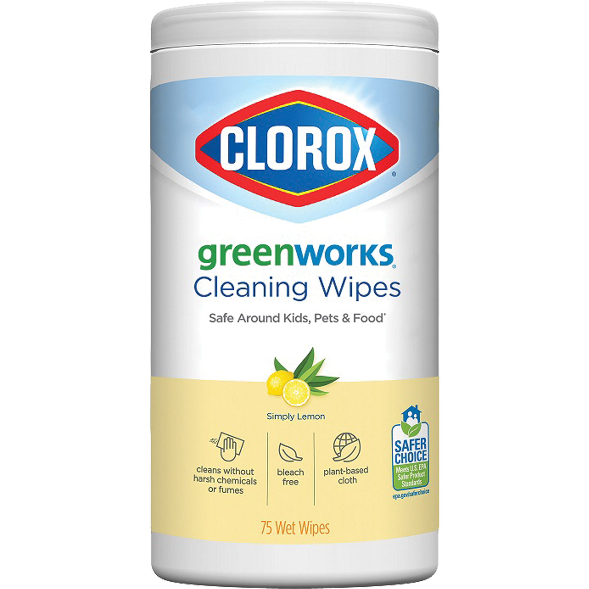 Lingettes nettoyantes GreenWorksMC, 75 lingettes
